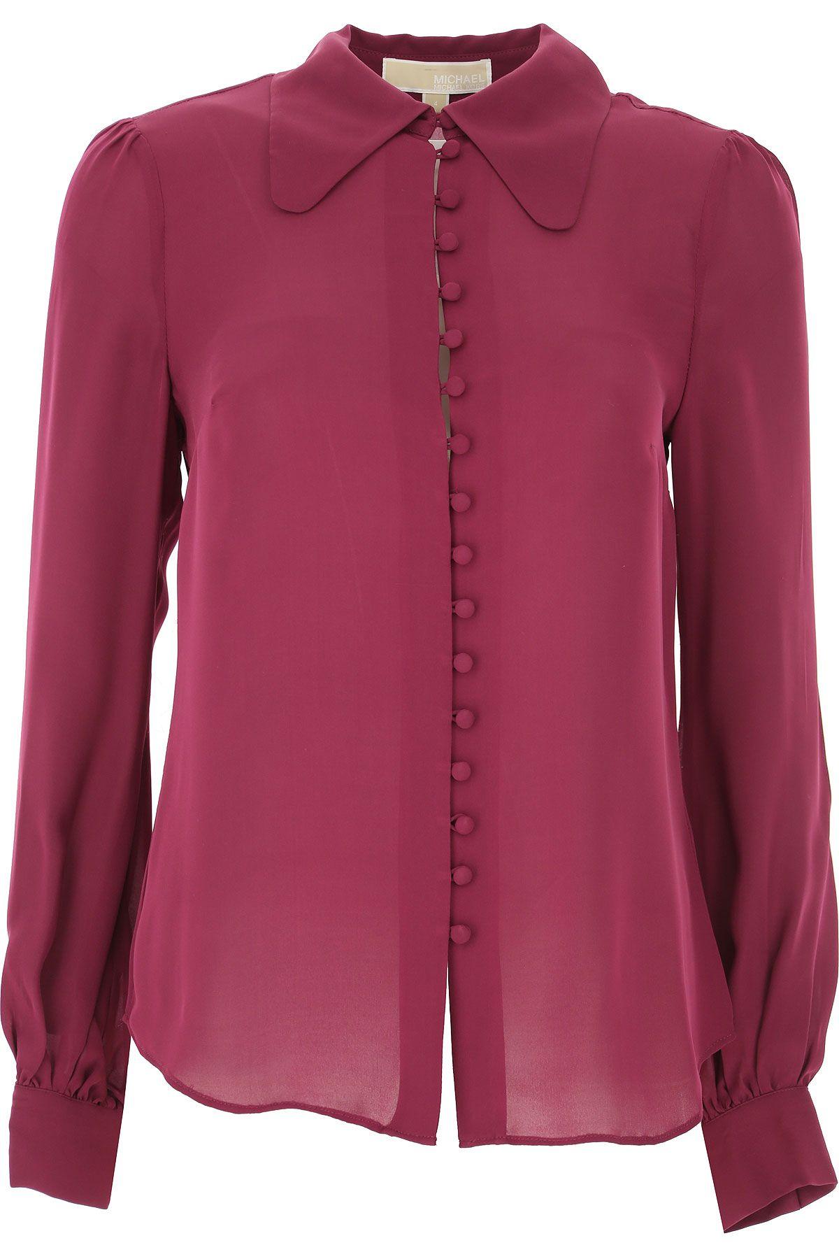 Michael Kors Purple Silk Blouse - Lyst