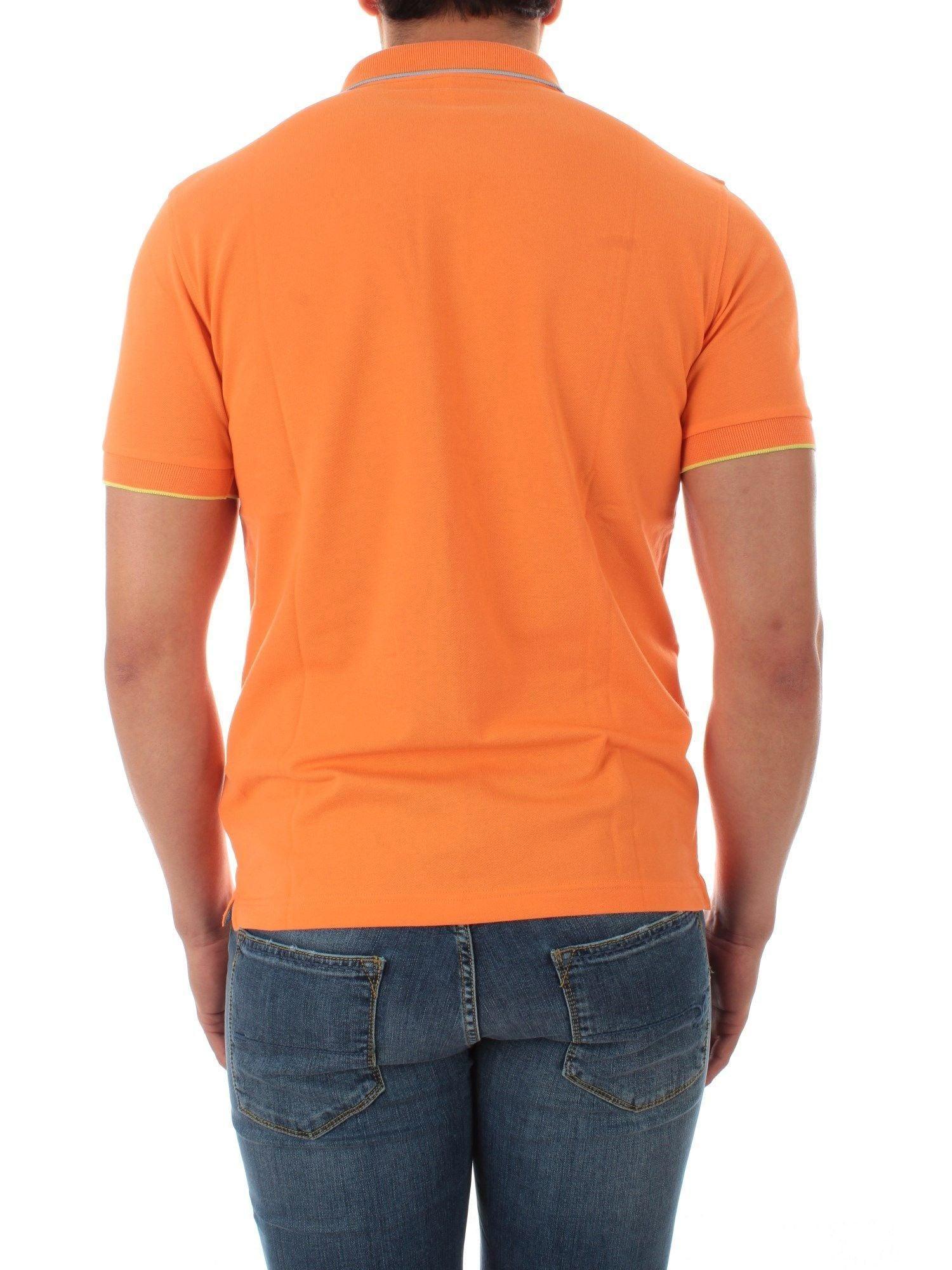 Sun 68 Polo Shirt in Orange for Men | Lyst