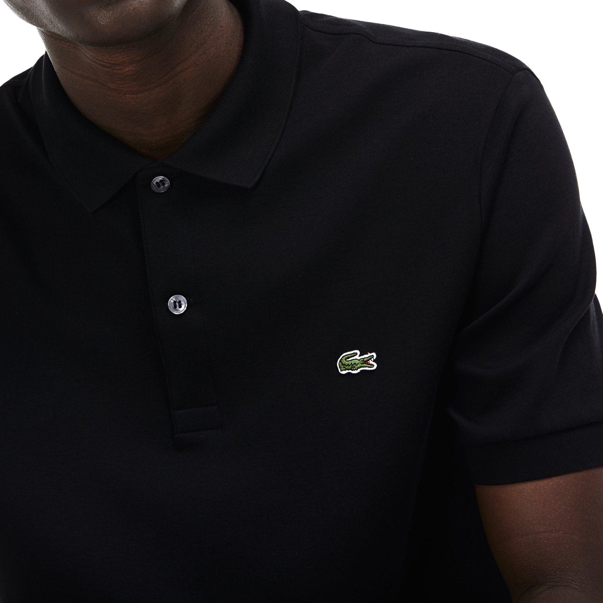polo nera lacoste