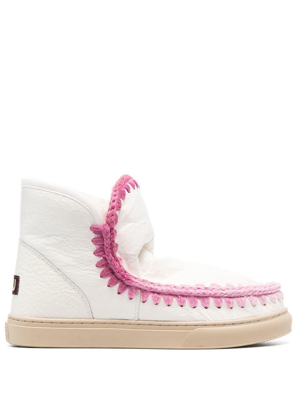 Mou Leather Ankle Boots in Pink | Lyst