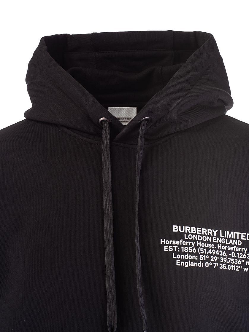 Burberry Cotton Sweatshirt in Black for Men - Save 31% - Lyst