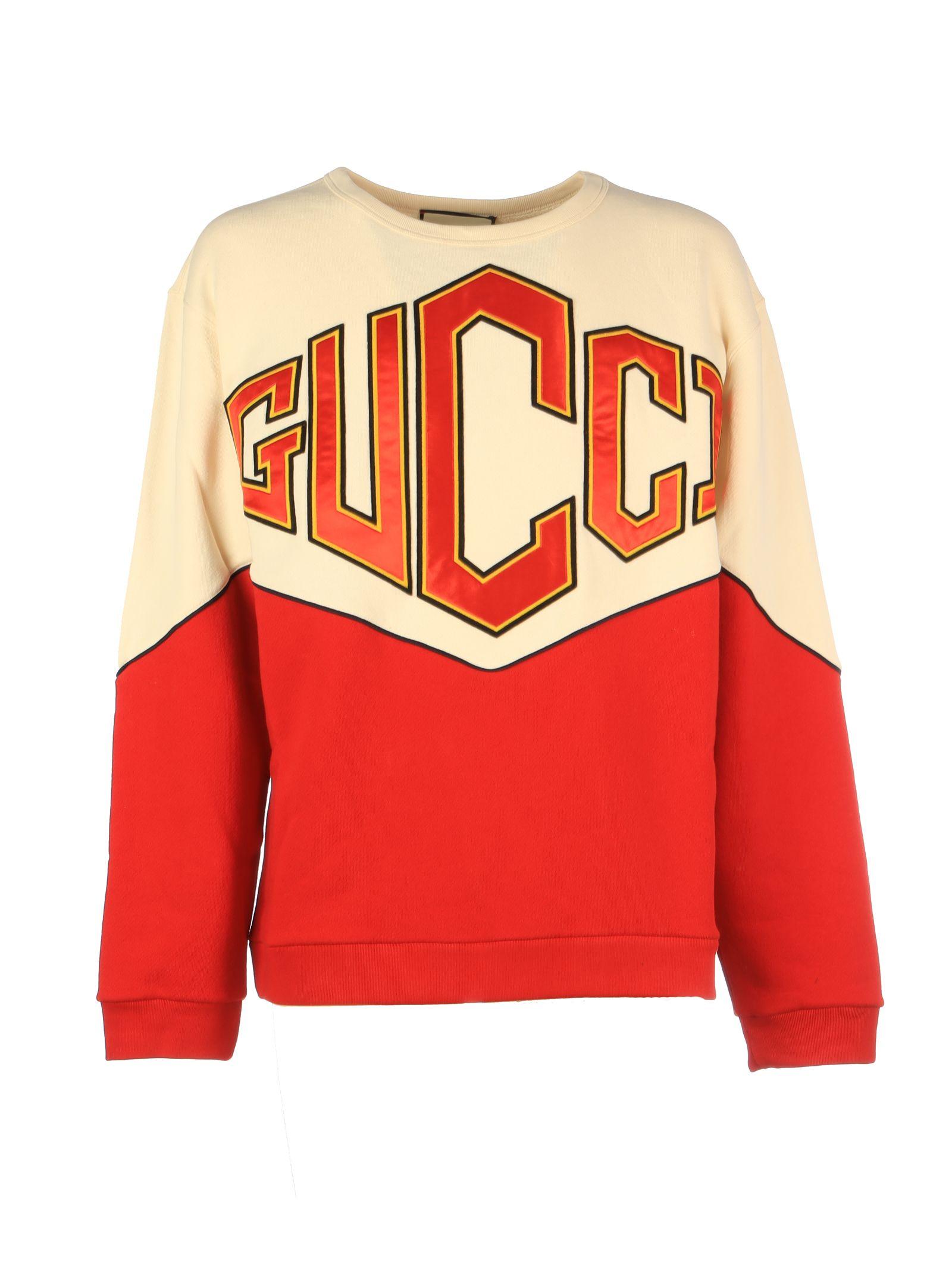  Gucci  Multicolor Cotton Sweatshirt  in Red  for Men Lyst