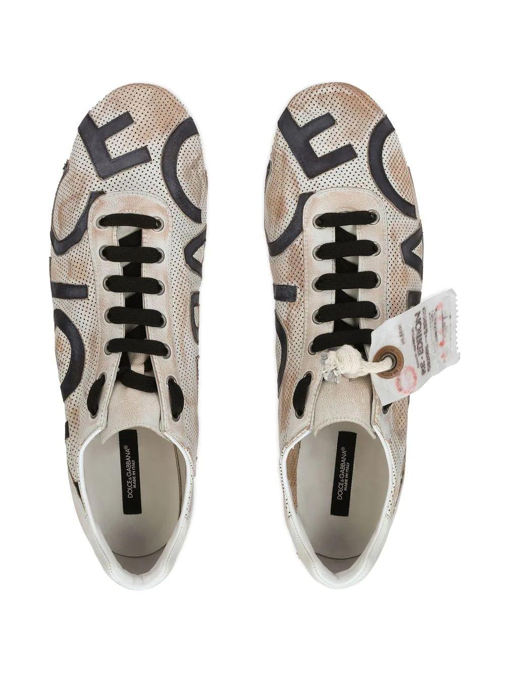 Dolce & Gabbana Sneaker With All-over Logo Print in White for Men | Lyst
