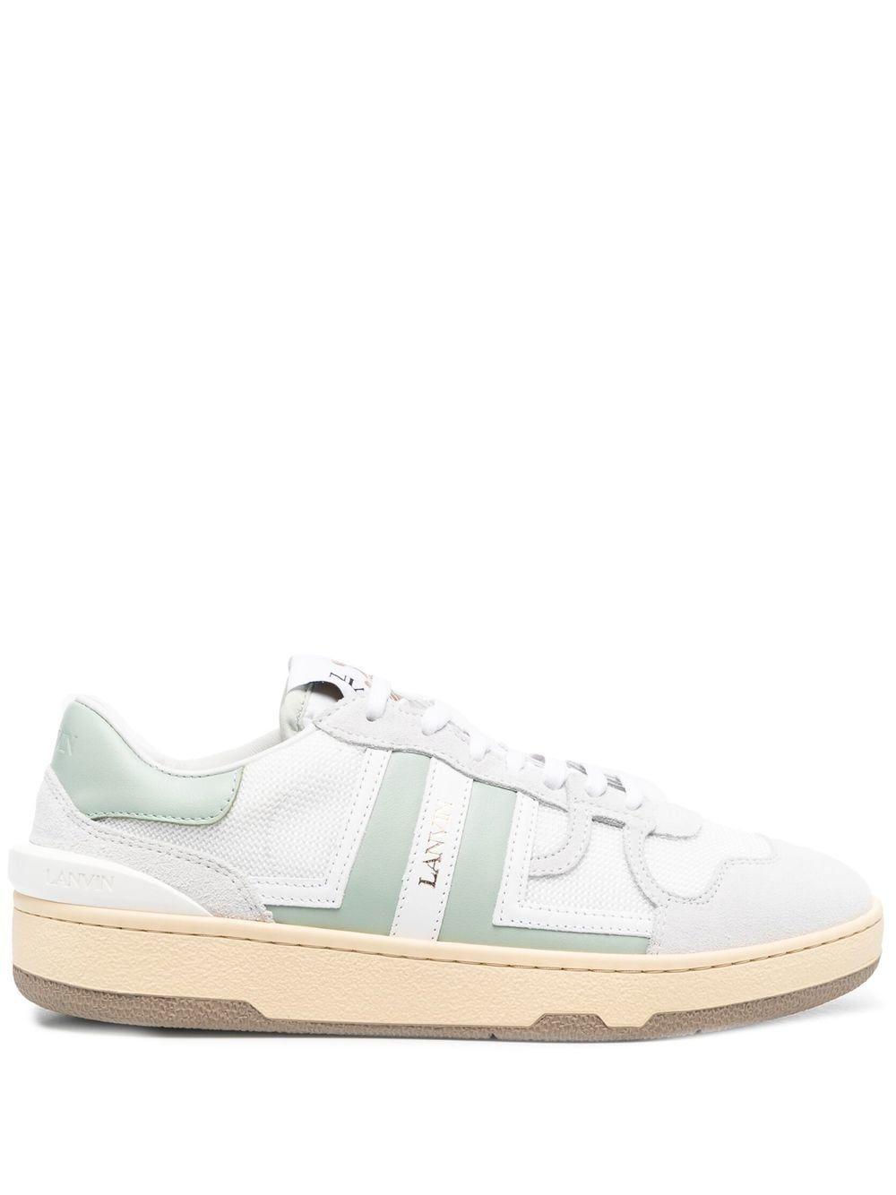 Lanvin White Leather Clay Sneakers | Lyst