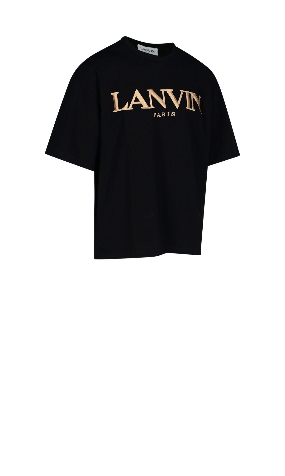 Lanvin Cotton T-shirt in Black for Men - Lyst