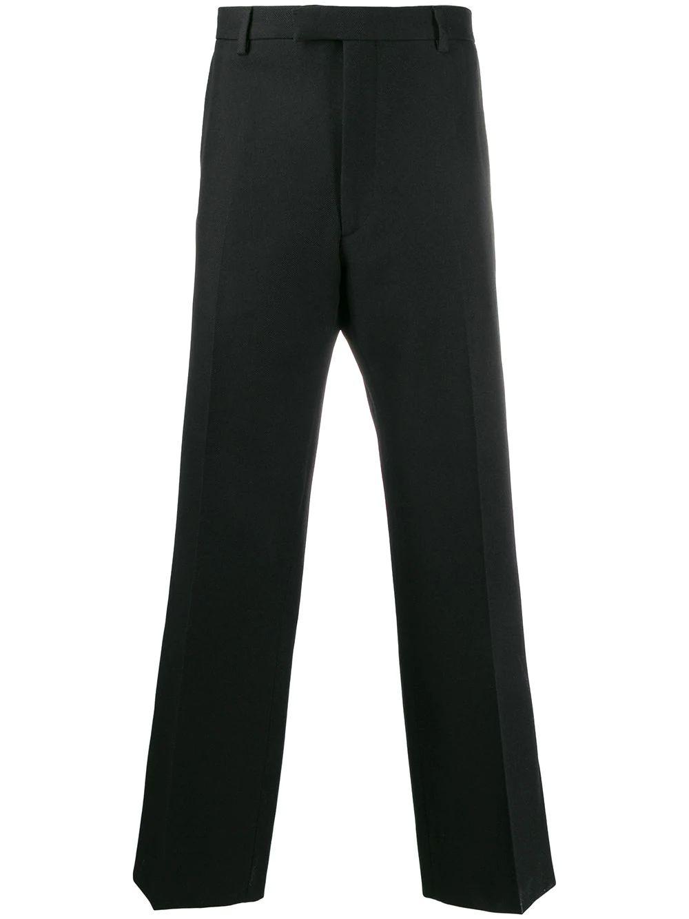 black polyester pants