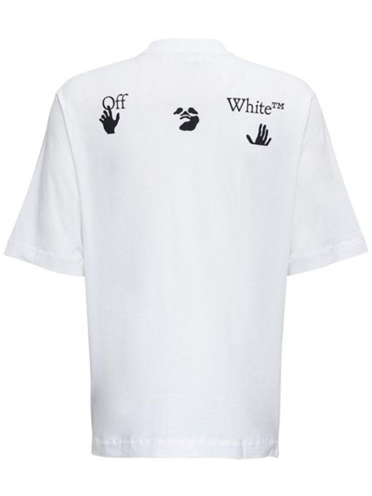 Ser apretón masculino Off-White c/o Virgil Abloh Hands Off Logo T-shirt in White for Men | Lyst