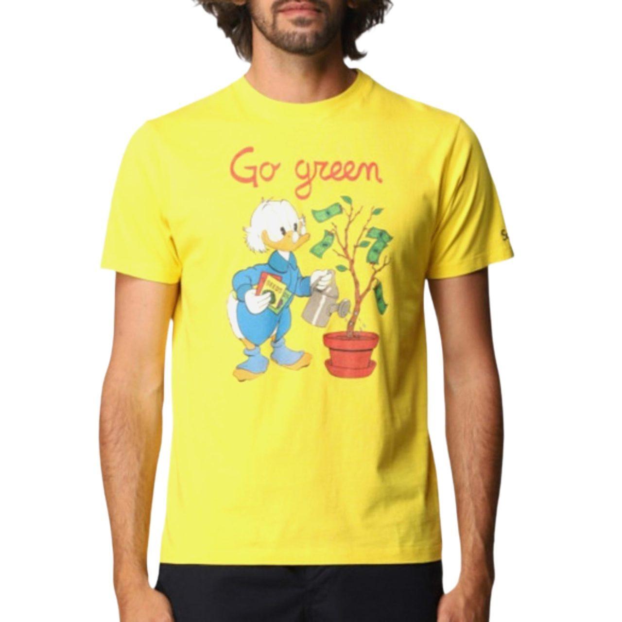 Mc2 Saint Barth Baumwolle Baumwolle t-shirt in Gelb für Herren Herren Bekleidung T-Shirts 