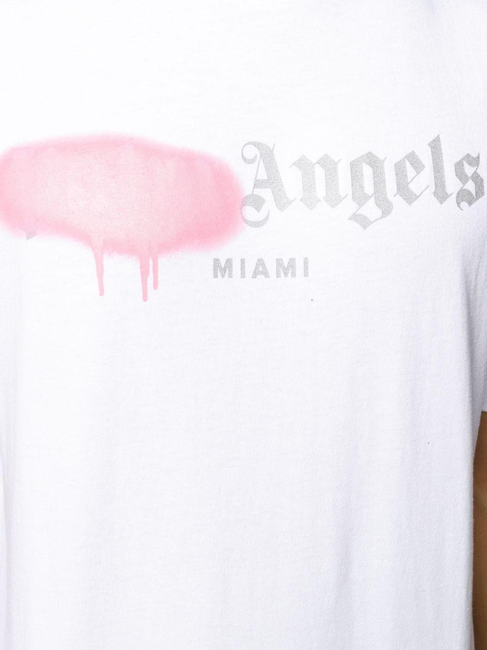 palm angels spray t shirt pink
