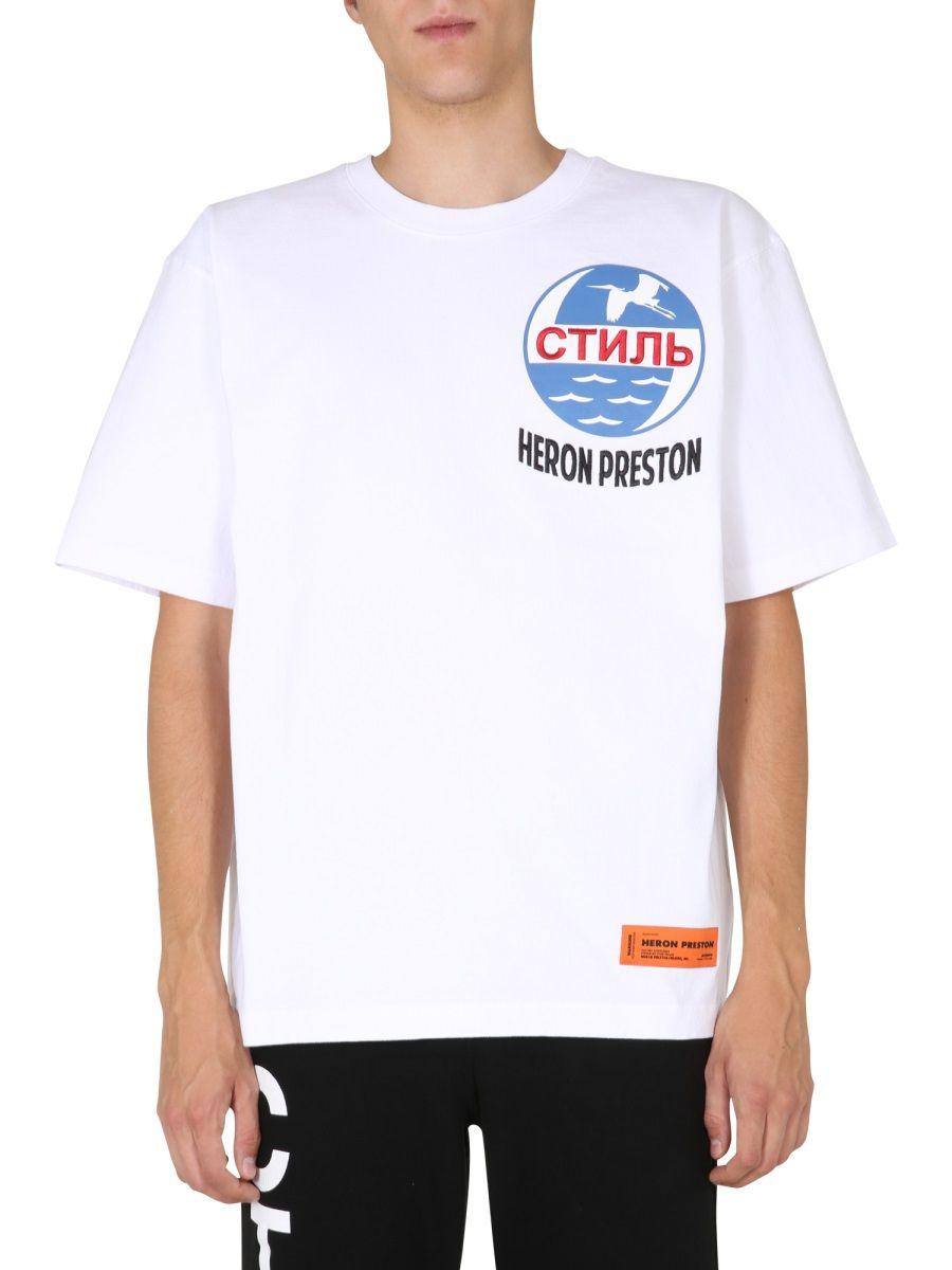 Heron Preston Cotton T-shirt in White for Men - Lyst