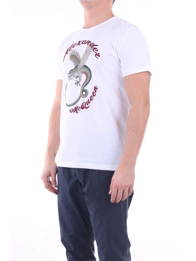 white alexander mcqueen t shirt