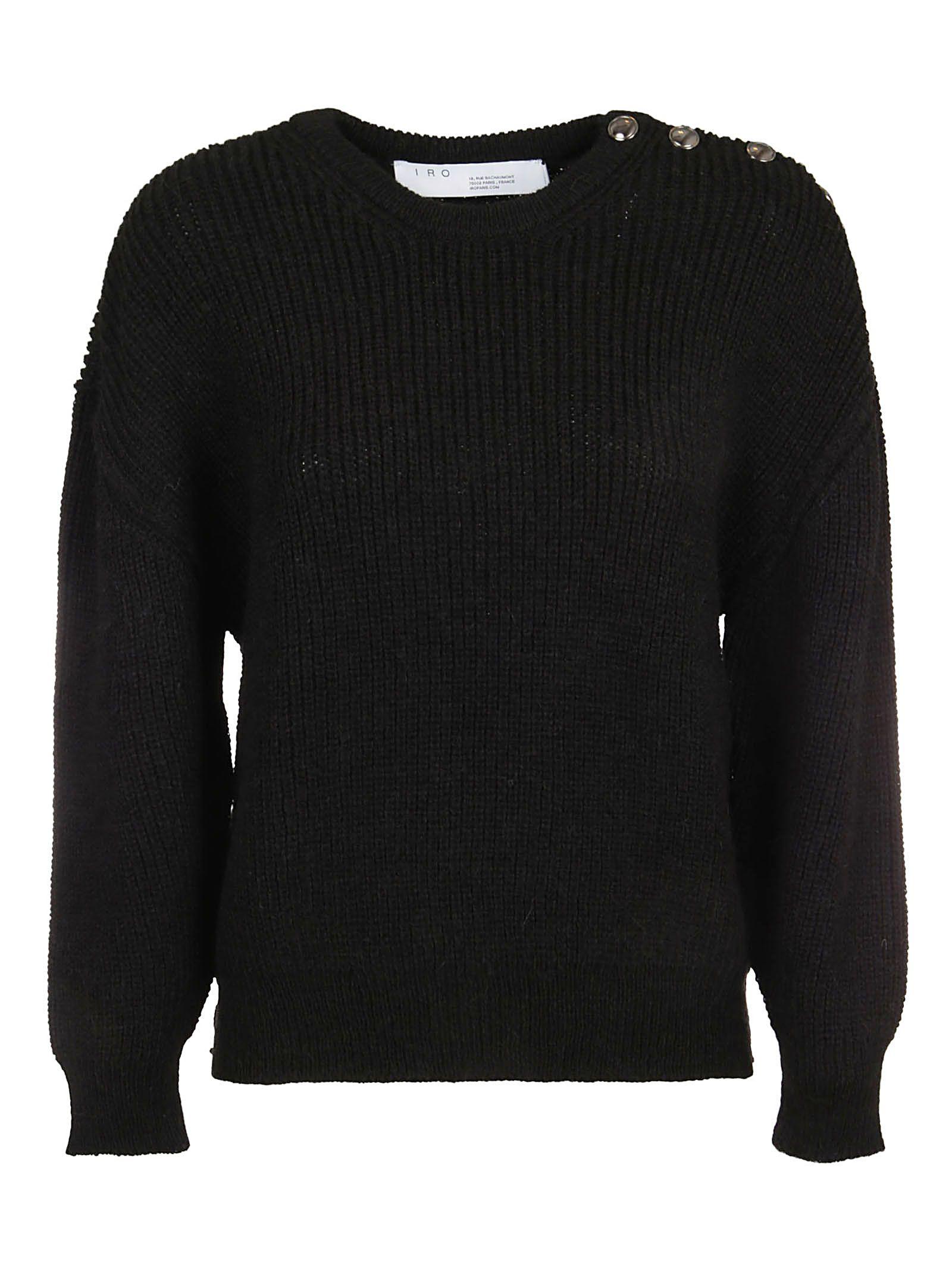 IRO Black Wool Sweater - Lyst