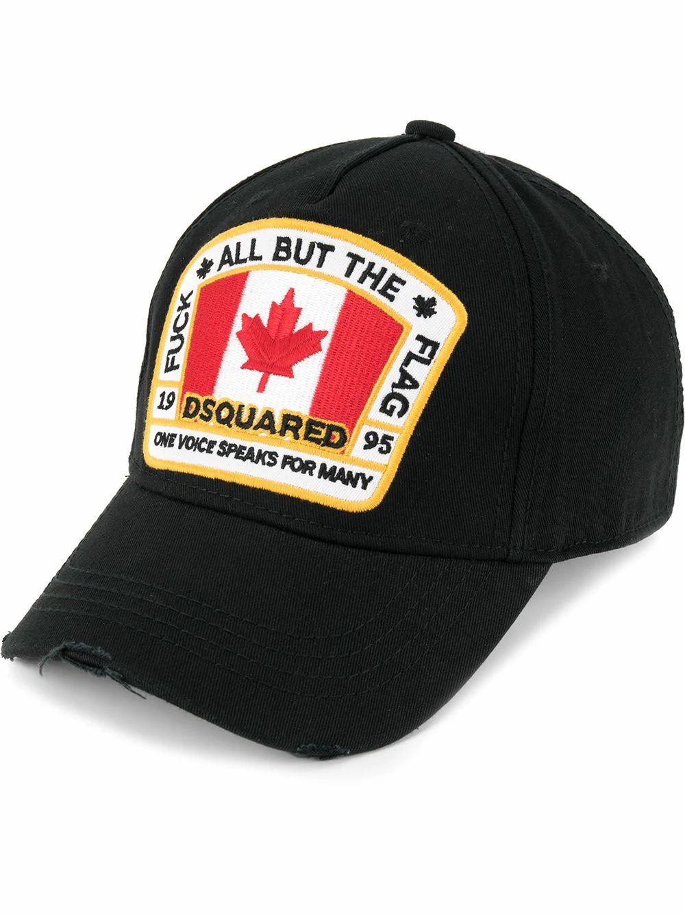 Canadian Patch Baseball Cap Black 