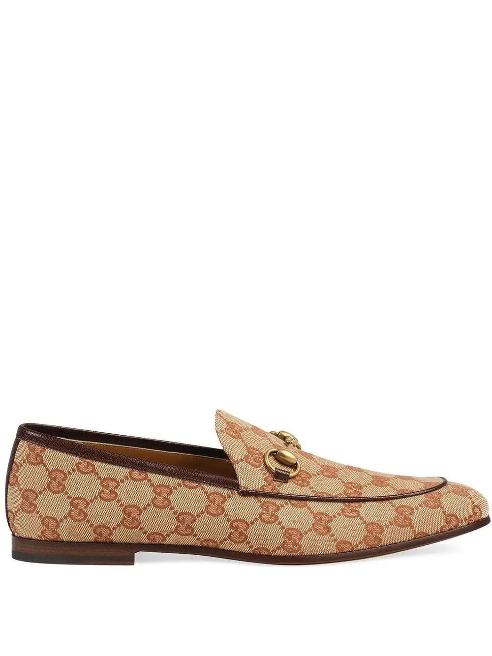 tan gucci loafers