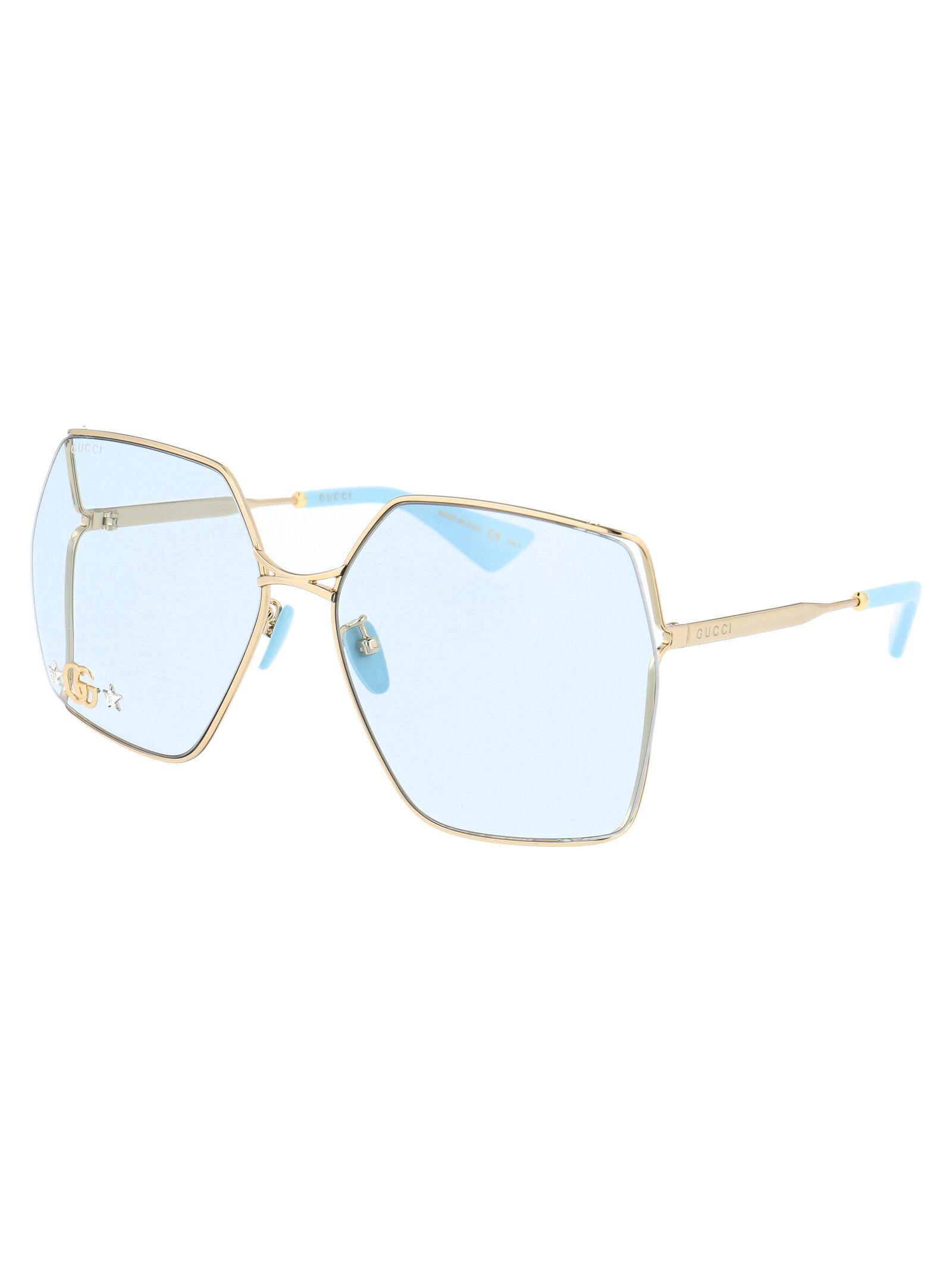 Gucci Sunglasses in Gold (Blue) - Save 53% | Lyst