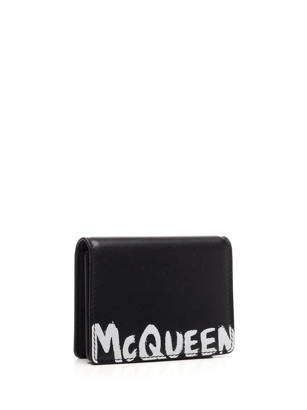 Alexander McQueen Leather Card Holder in Black for Men Lyst
