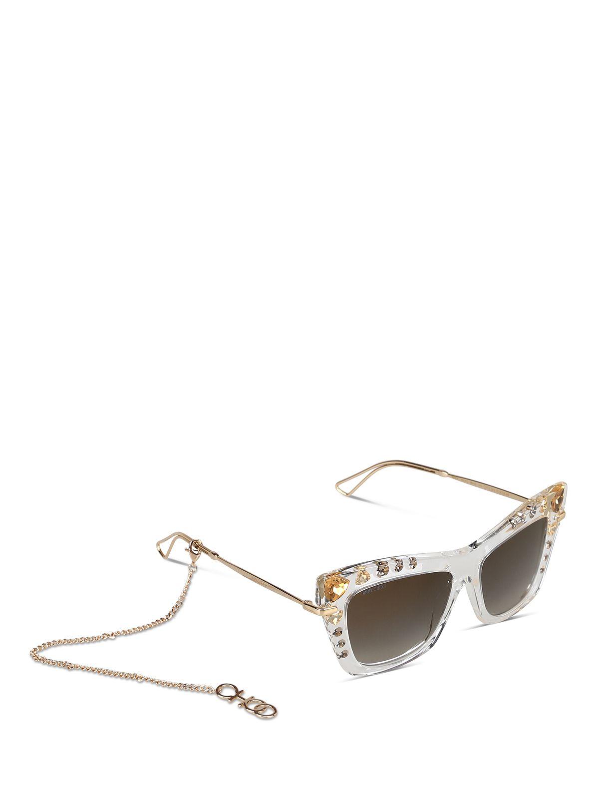 Jimmy Choo Acetate Sunglasses in White Lyst