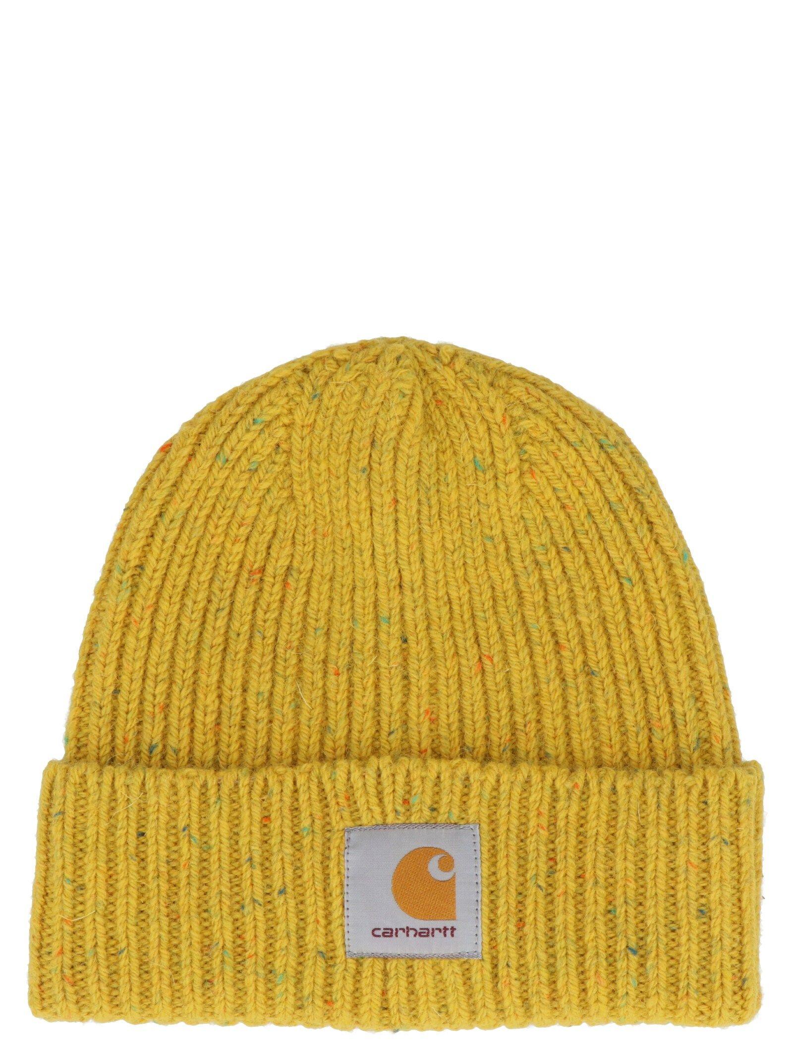 yellow wool hat