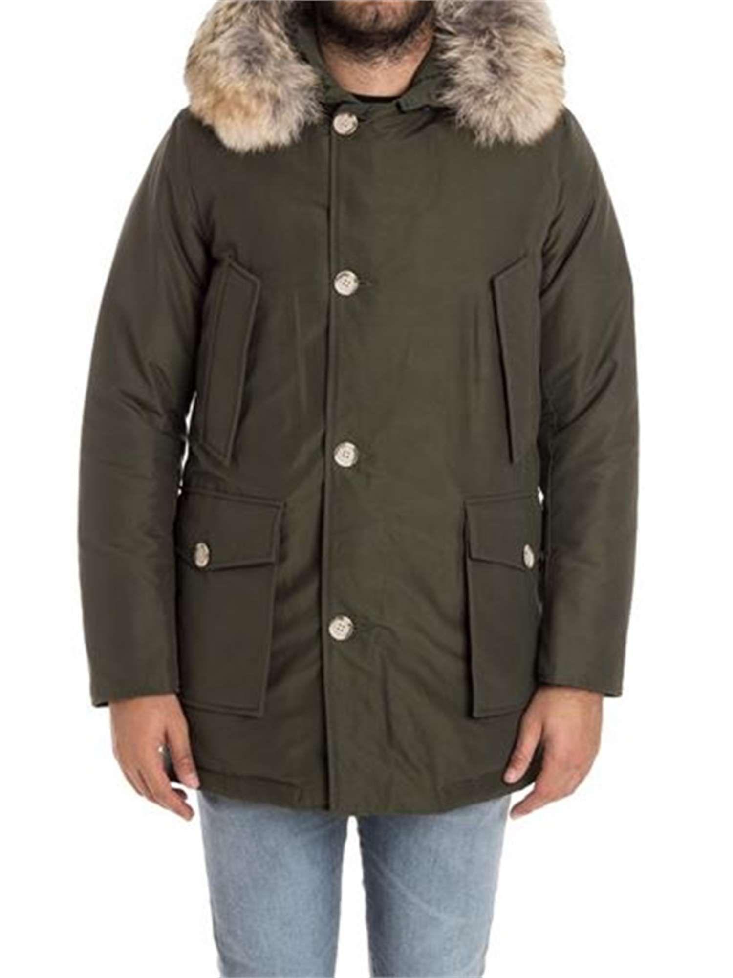 Woolrich Green Cotton Outerwear Jacket in Green for Men Lyst