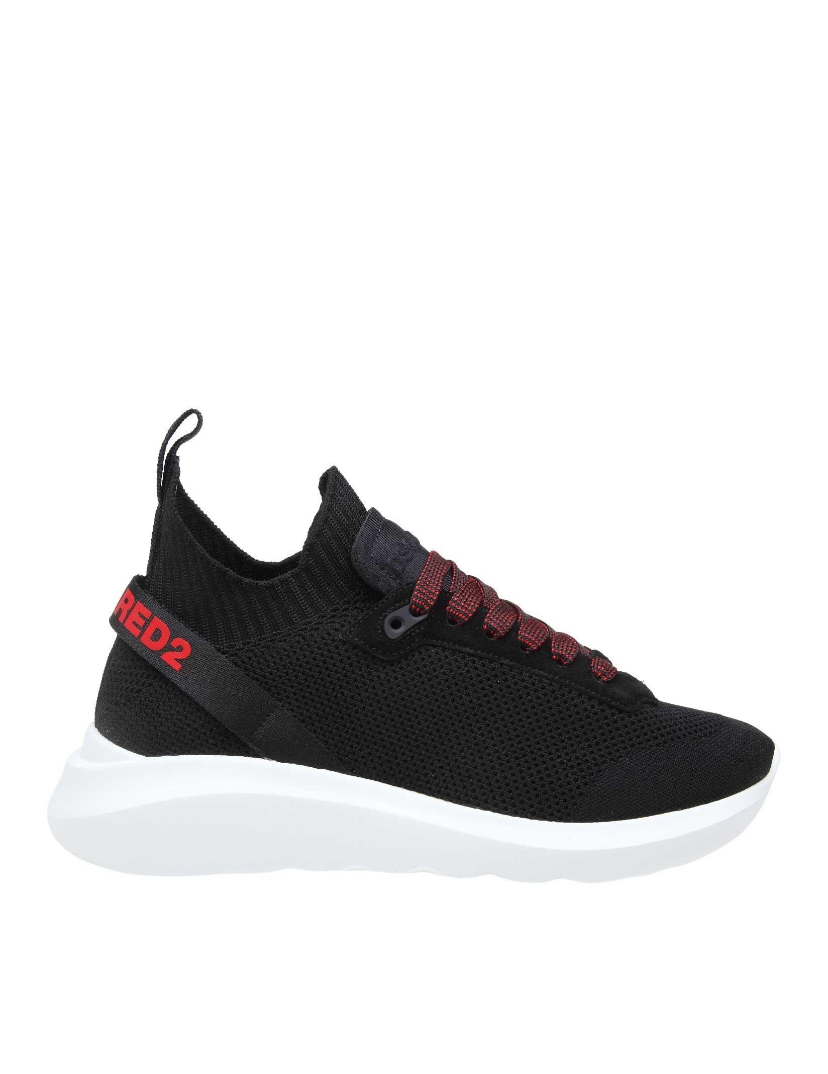 DSquared² Suede Black Polyester Sneakers for Men - Save 35% - Lyst
