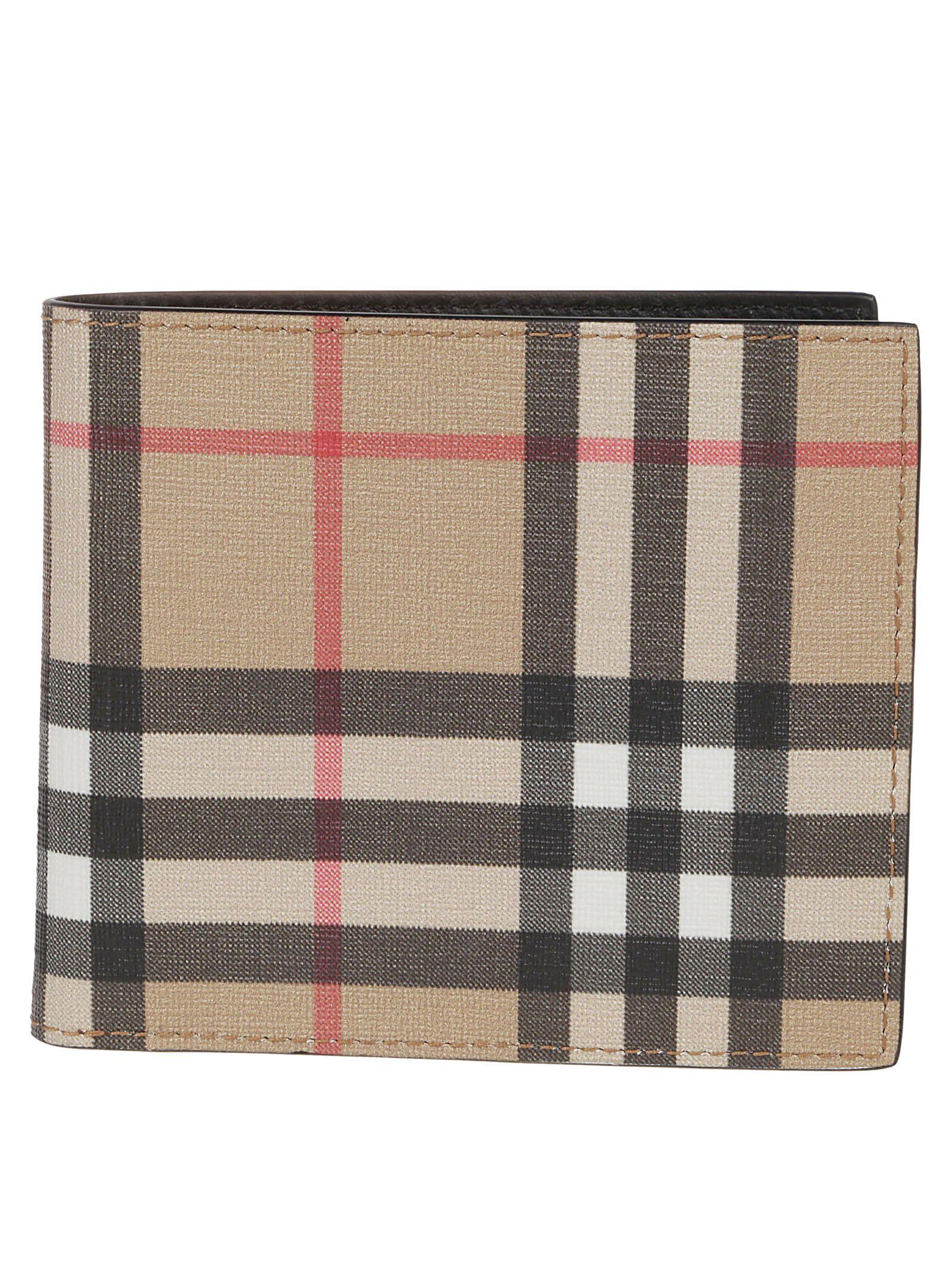 Burberry Leather Beige Polyurethane Wallet in Natural for Men Lyst