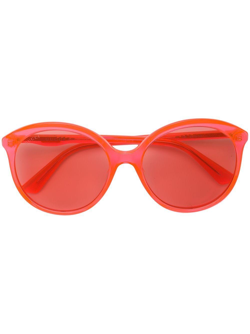 Gucci Orange Acetate Sunglasses - Lyst