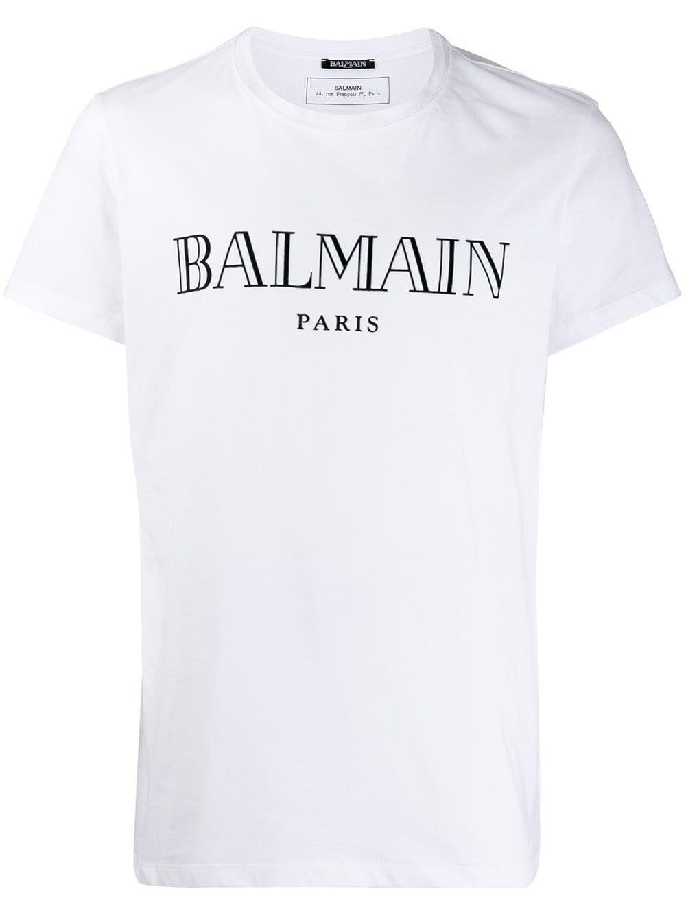 Balmain White Cotton T-shirt for Men - Save 23% - Lyst