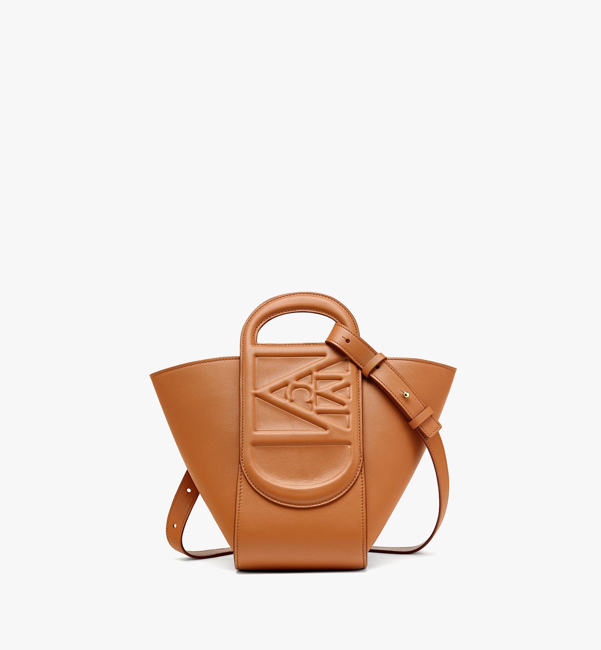 MCM Mode Travia Tote In Spanish Nappa Leather in Brown Lyst