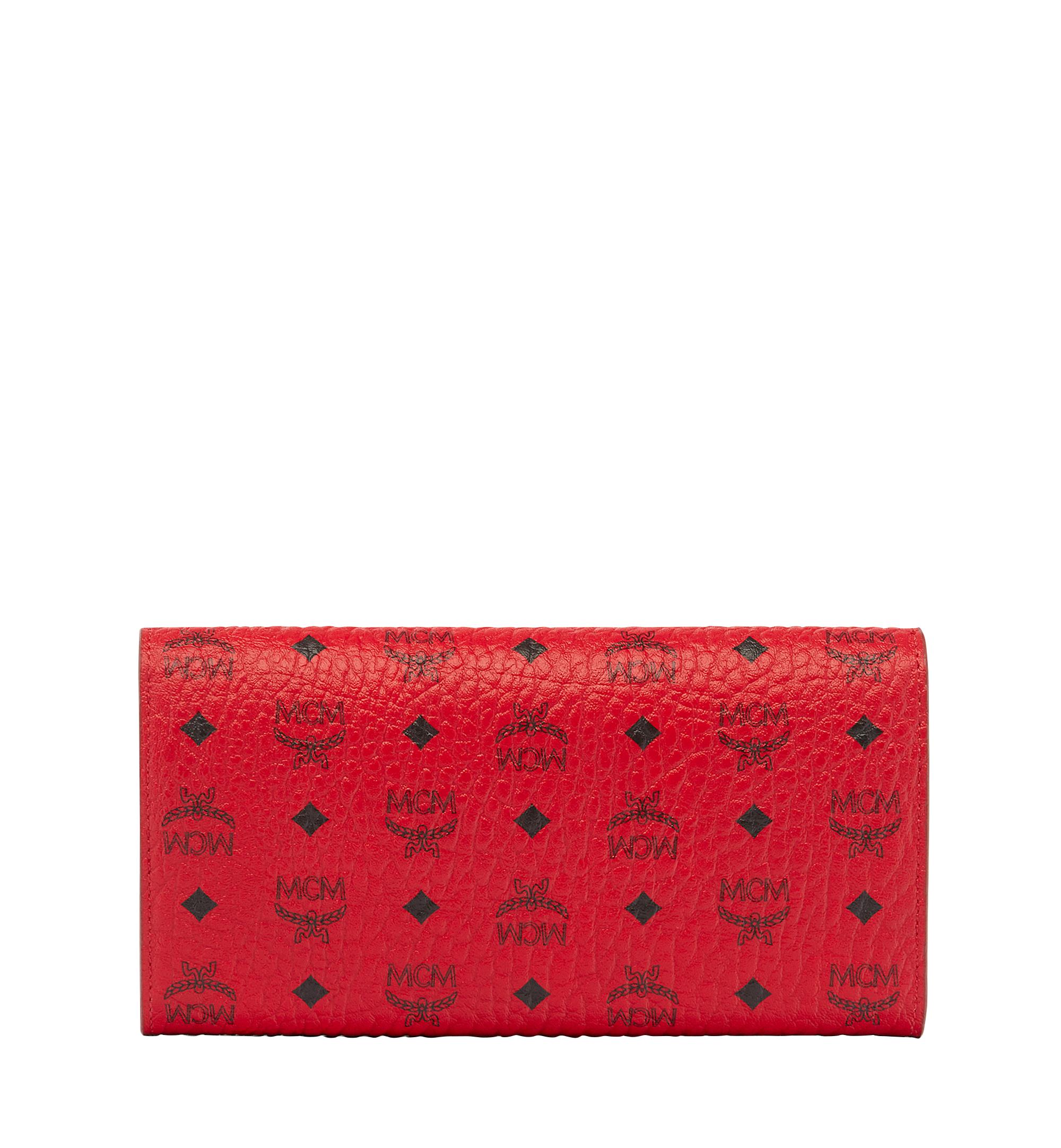 red mcm clutch