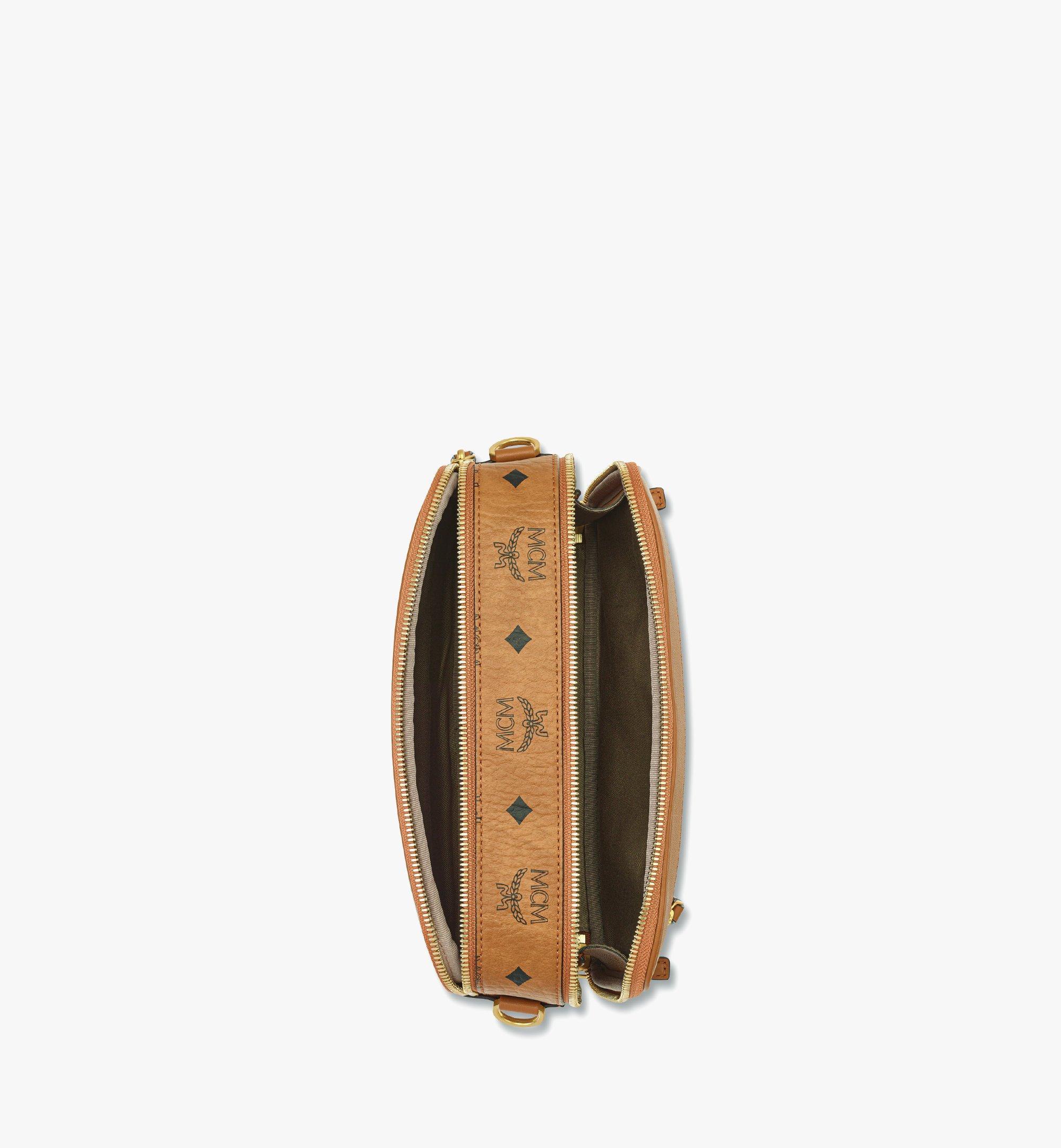 MCM Diamond Camera Bag In Visetos in Brown for Men | Lyst