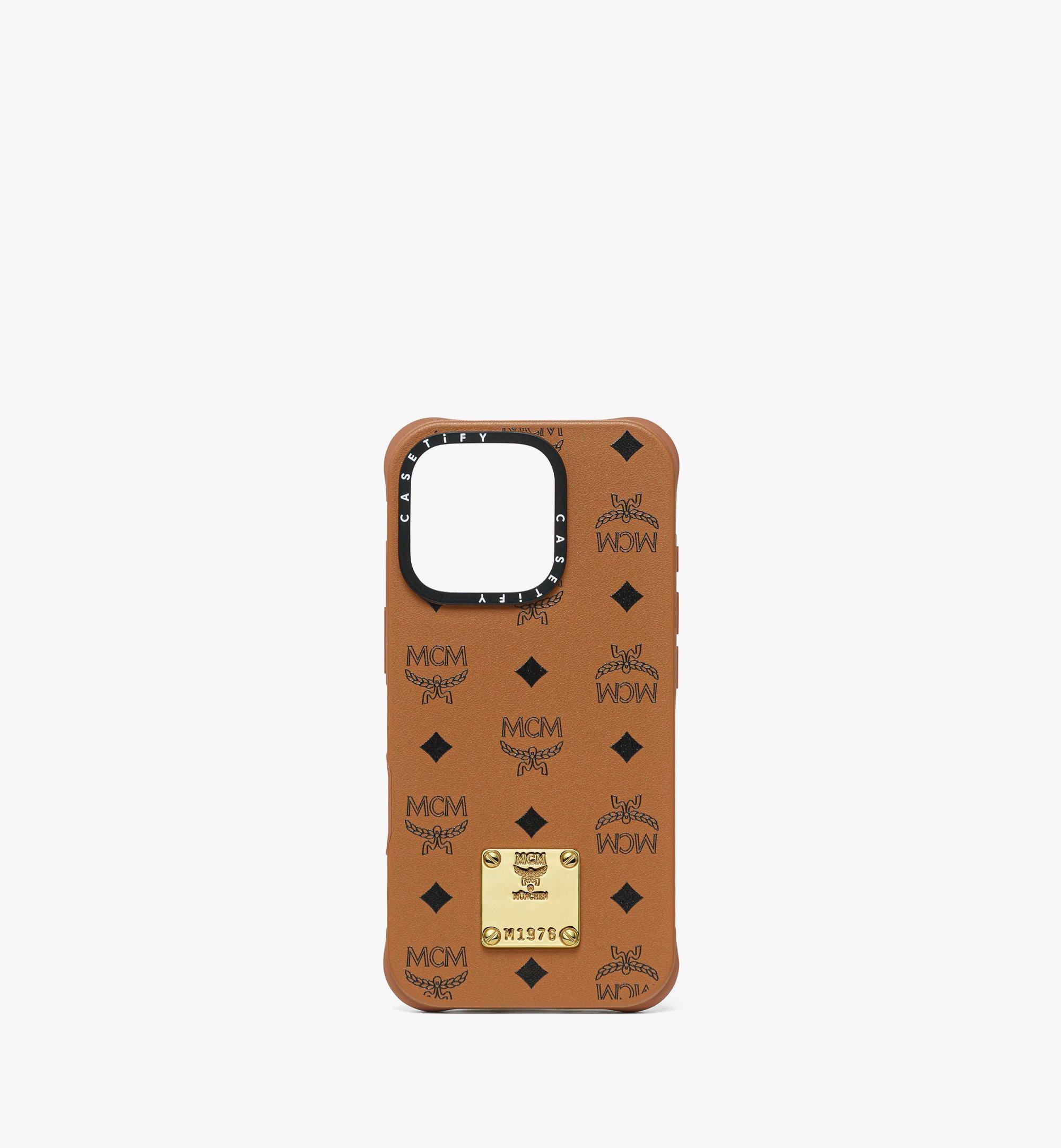 MCM Iphone 16 Pro X Casetify Brass Plate Bioveg Iphone Case in