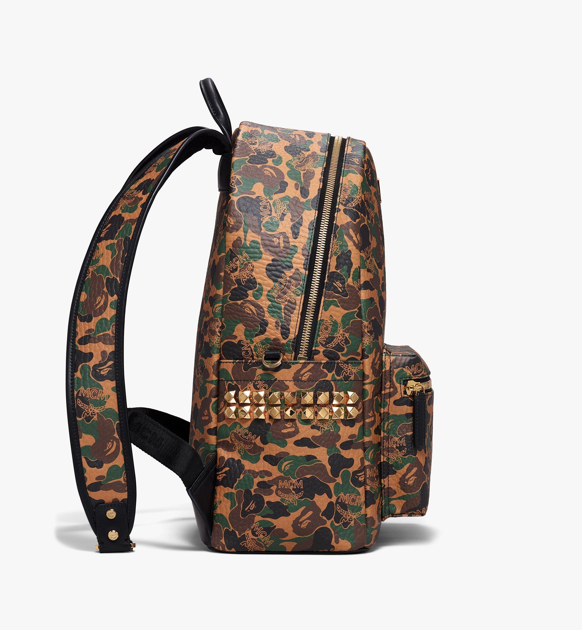 MCM X Bape Stark Backpack In Camo Visetos for Men - Lyst