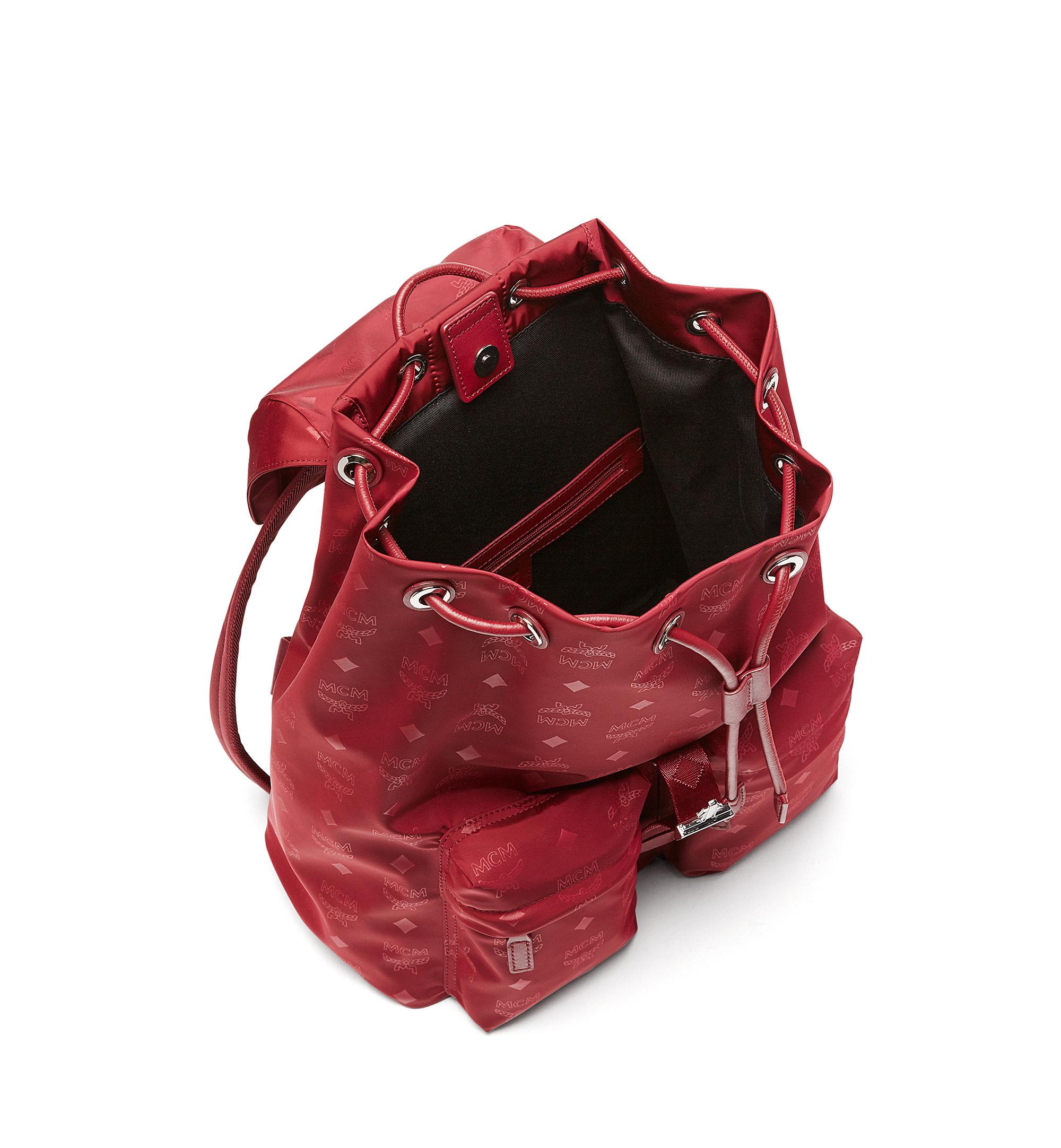 MCM Synthetic Dieter Two Pocket Backpack In Monogram Nylon ...
