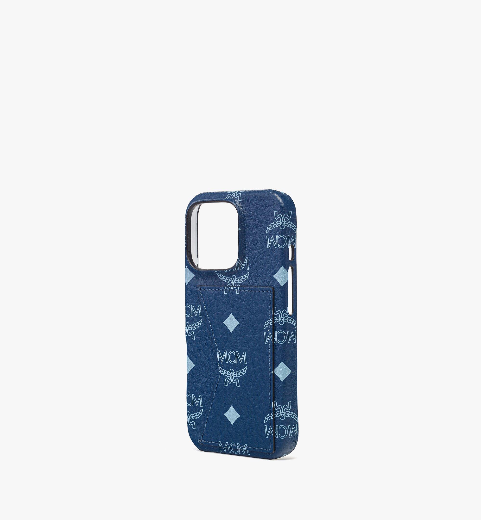 MCM Iphone 16 Pro Case In Visetos in Blue for Men | Lyst