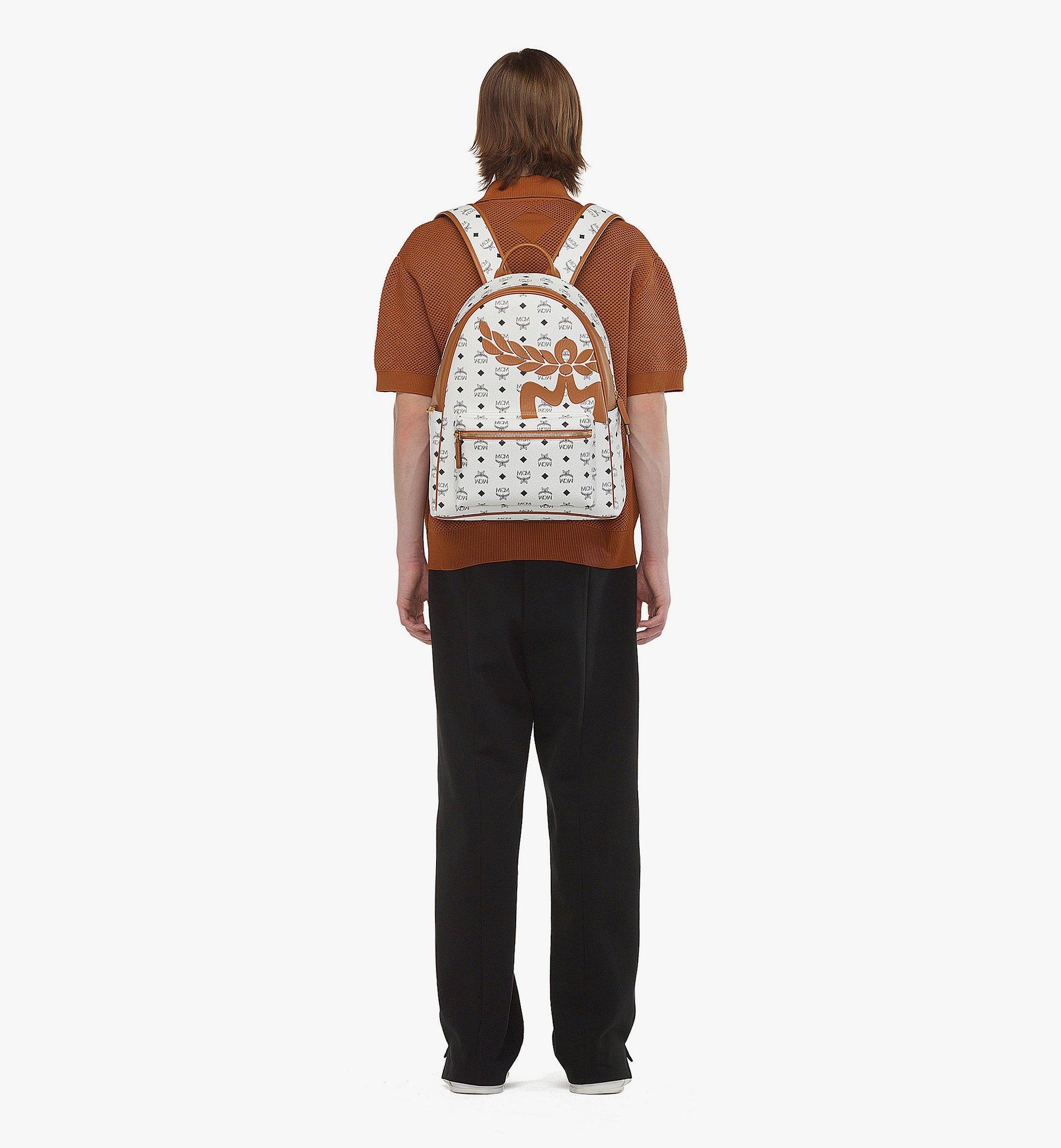 Mcm backpack on person hot sale
