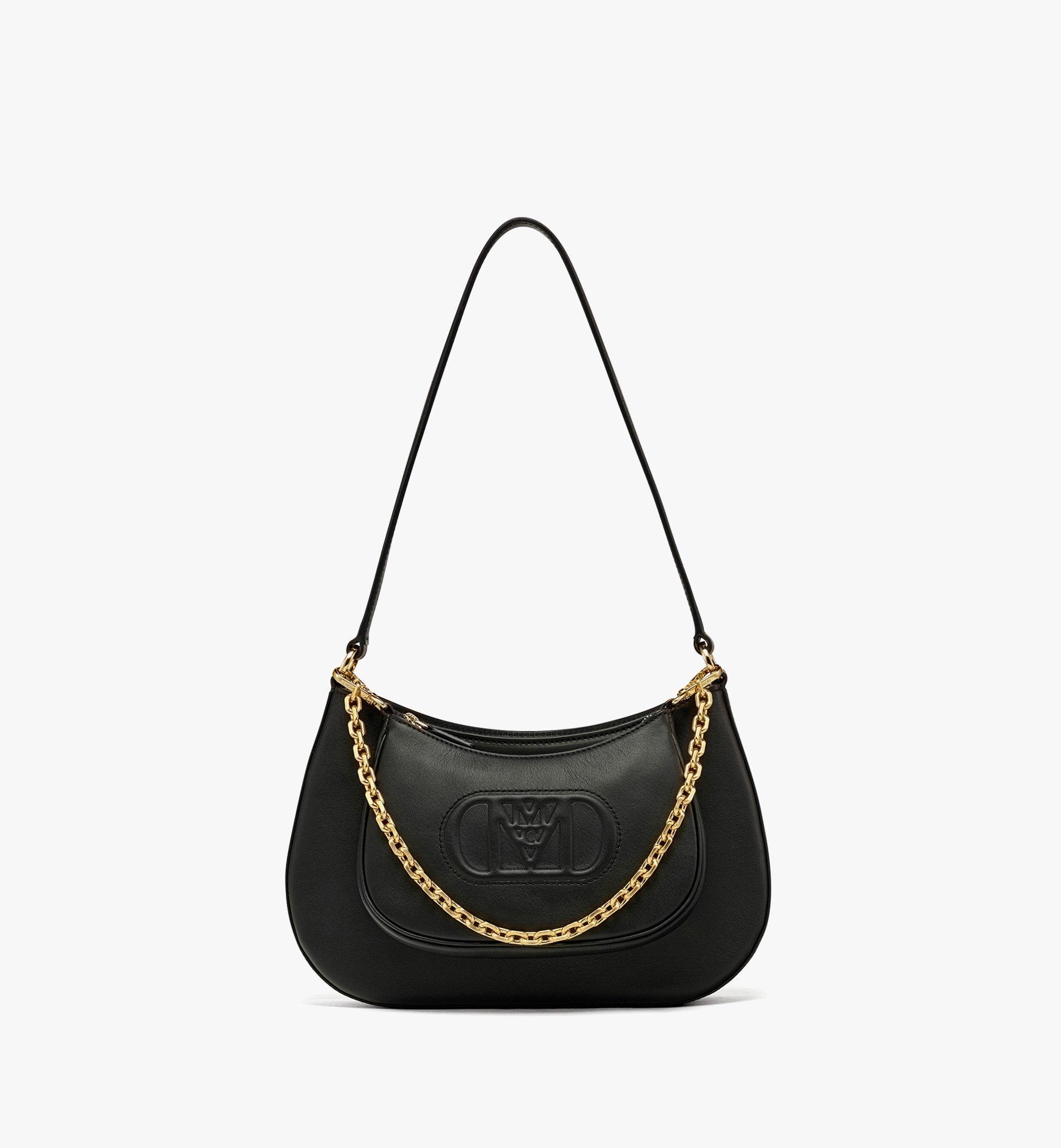 MCM Mode Travia Shoulder Bag In Spanish Nappa Leather in Black Lyst