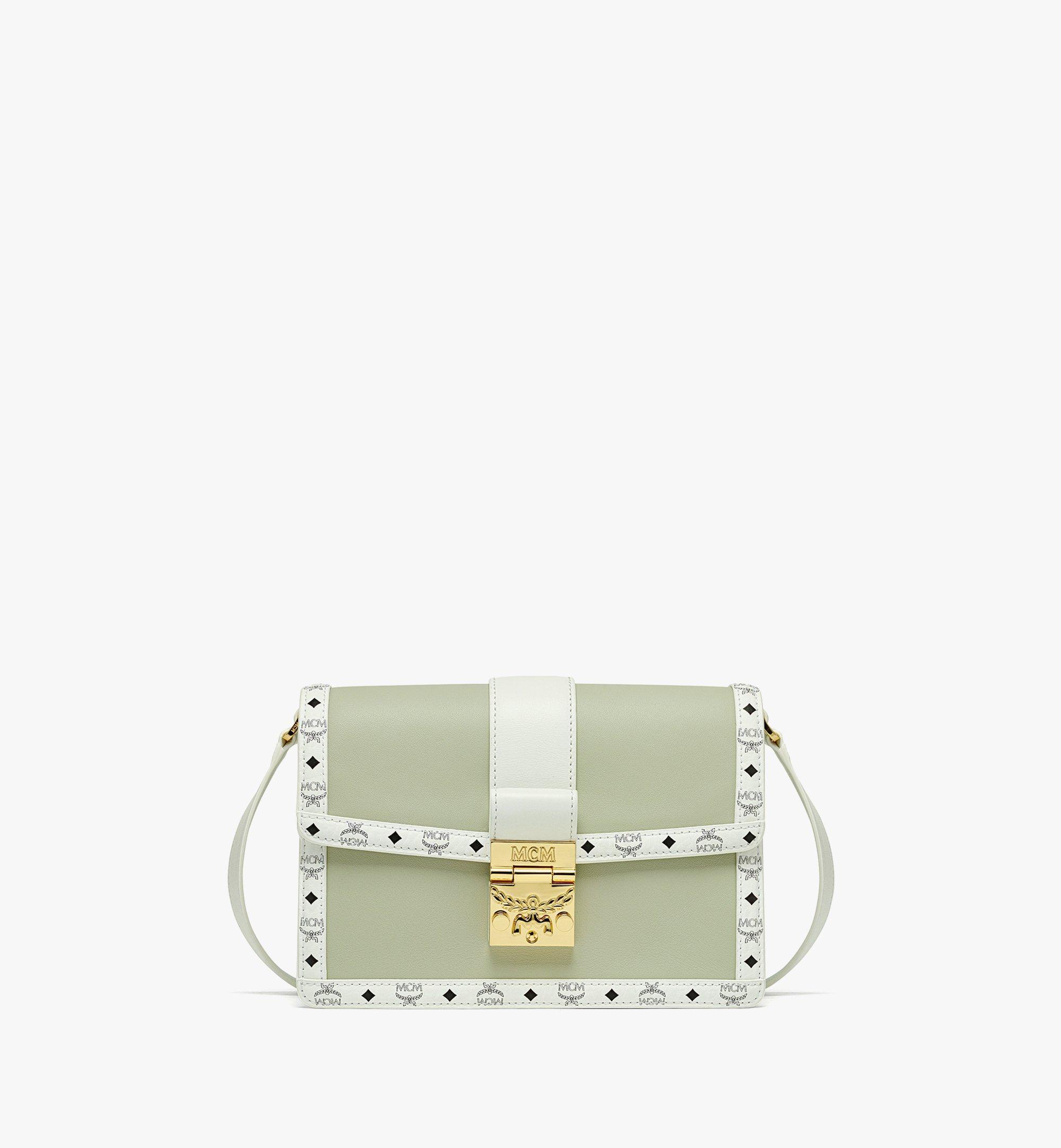 MCM Tracy Shoulder Bag In Leather Visetos Mix in White Lyst