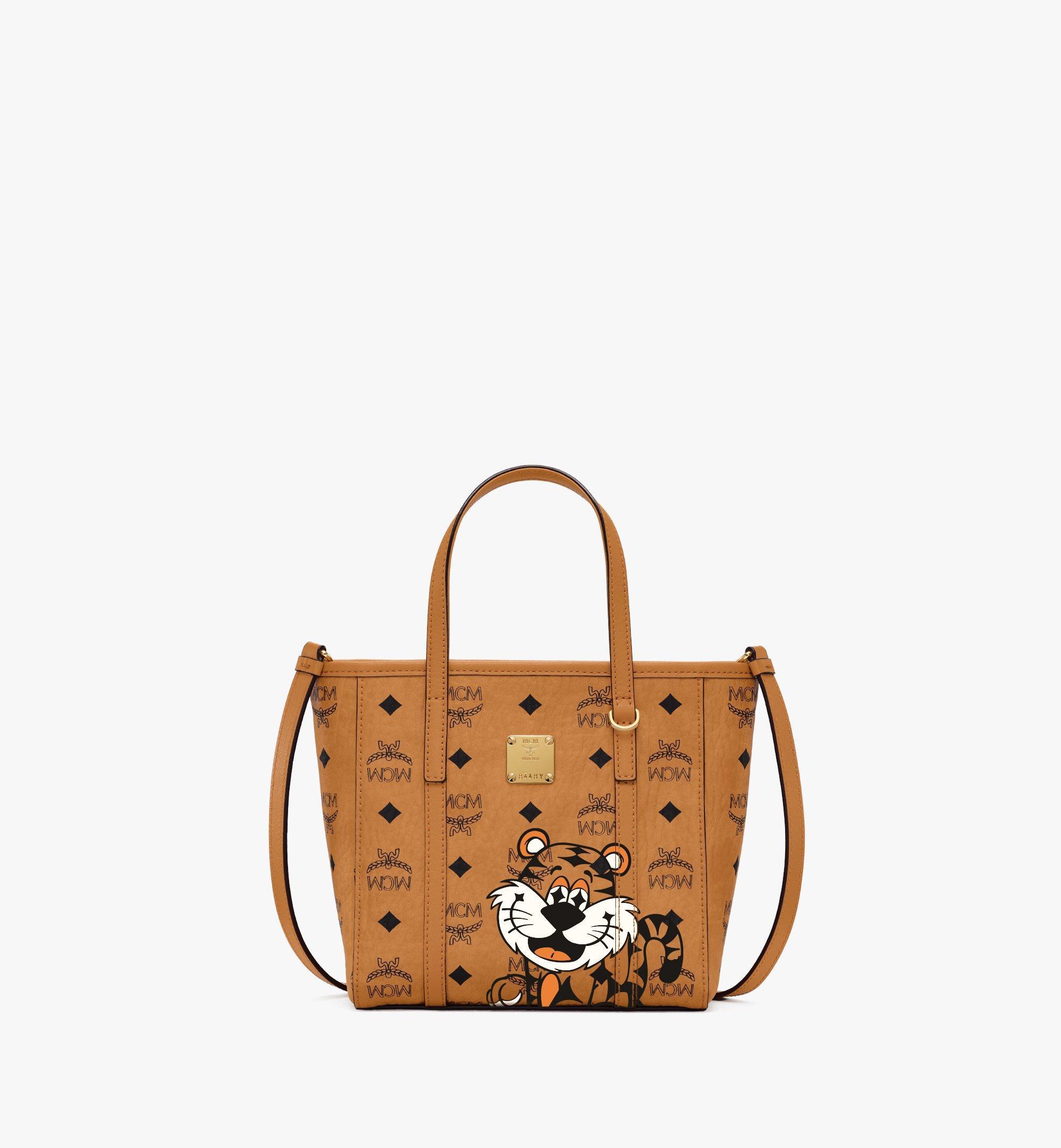 MCM Toni Shopper In New Year Tiger Visetos in Brown | Lyst
