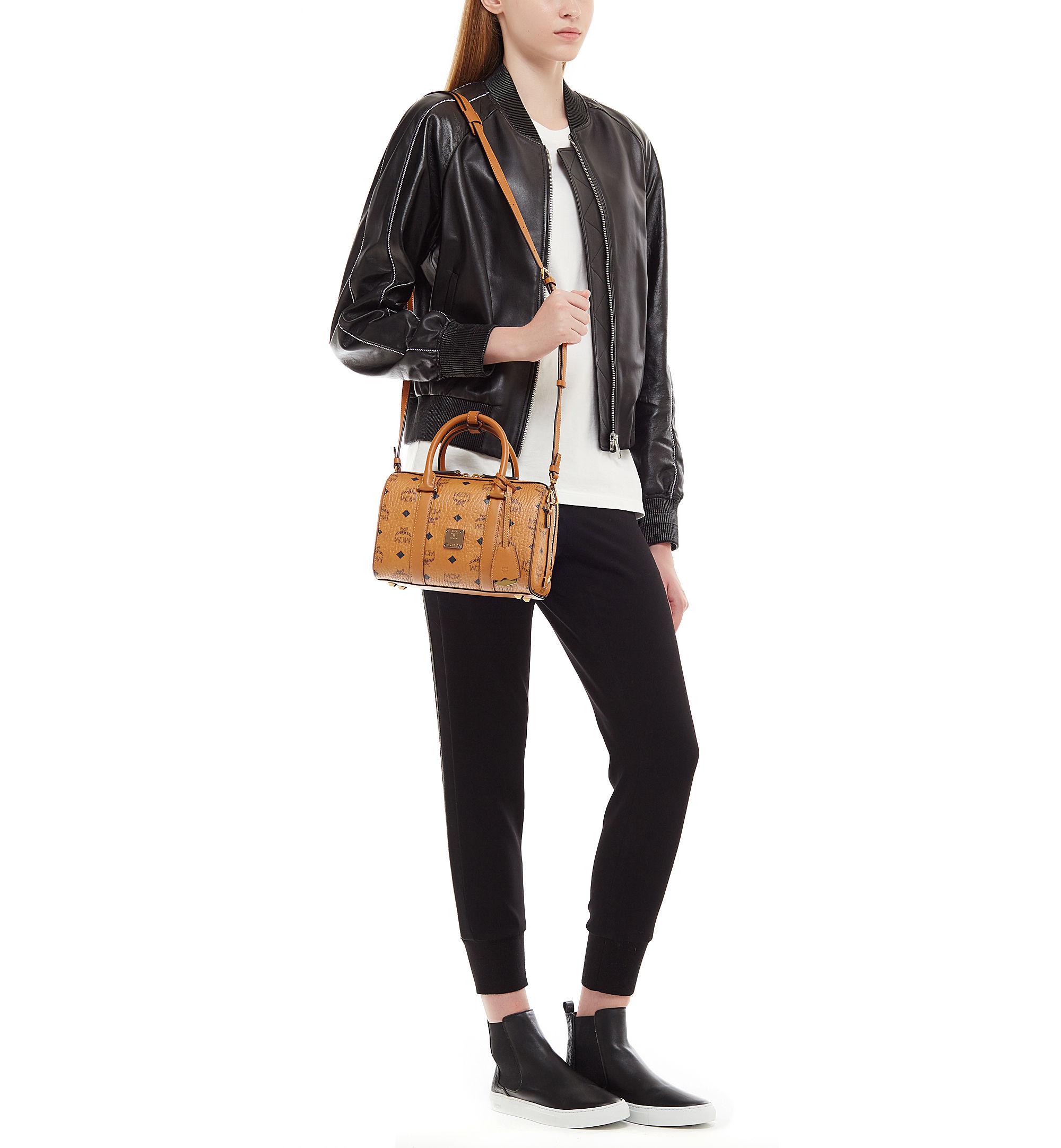 mcm essential boston bag medium