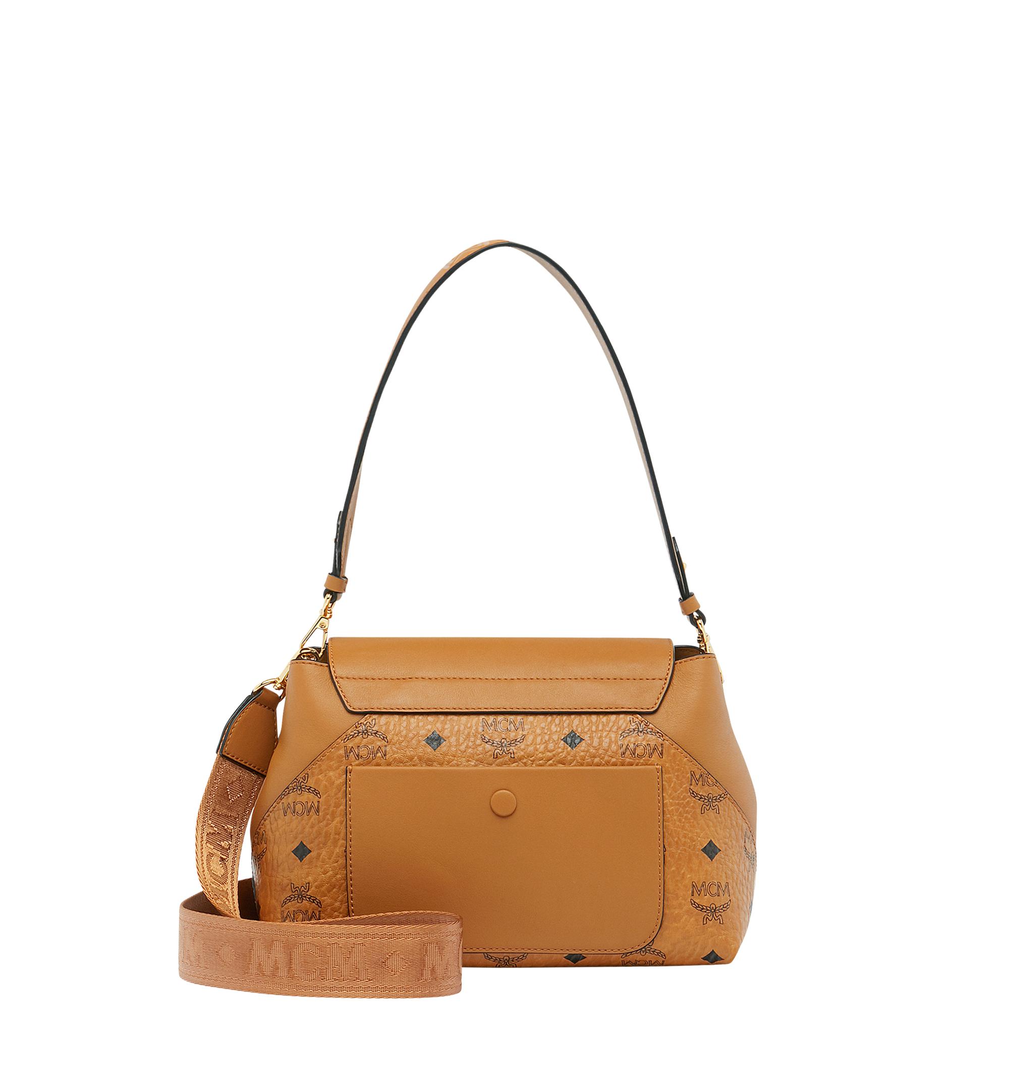 Mcm Mini Essential Visetos Crossbody Bag Cognac IUCN Water
