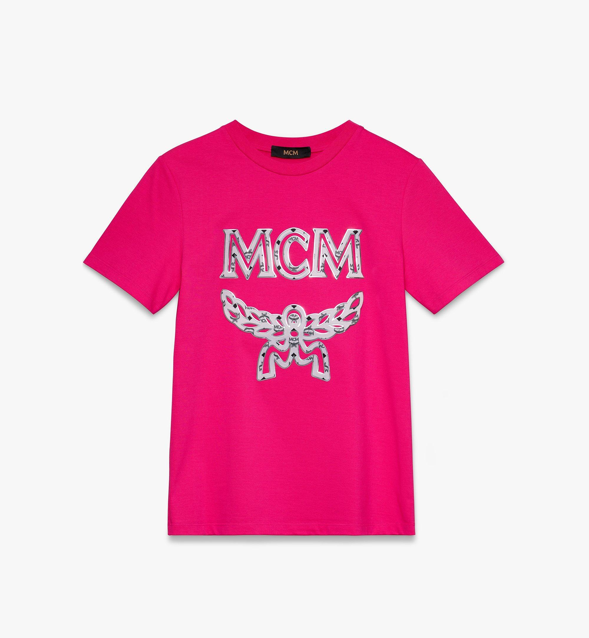 MCM Cotton Classic Logo Tshirt in Pink Lyst
