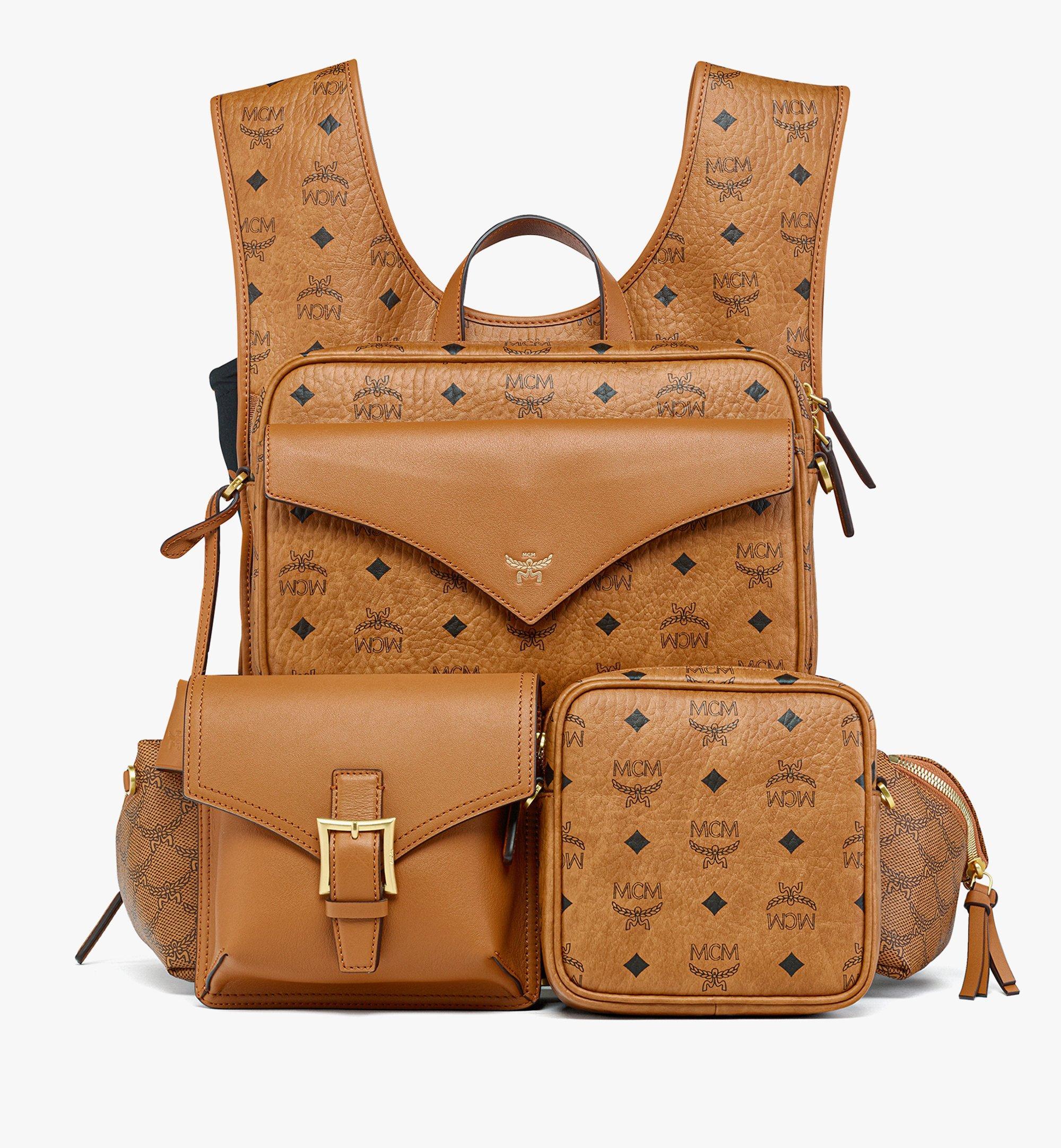 MCM Aren Multi-backpack In Visetos in Brown for Men | Lyst