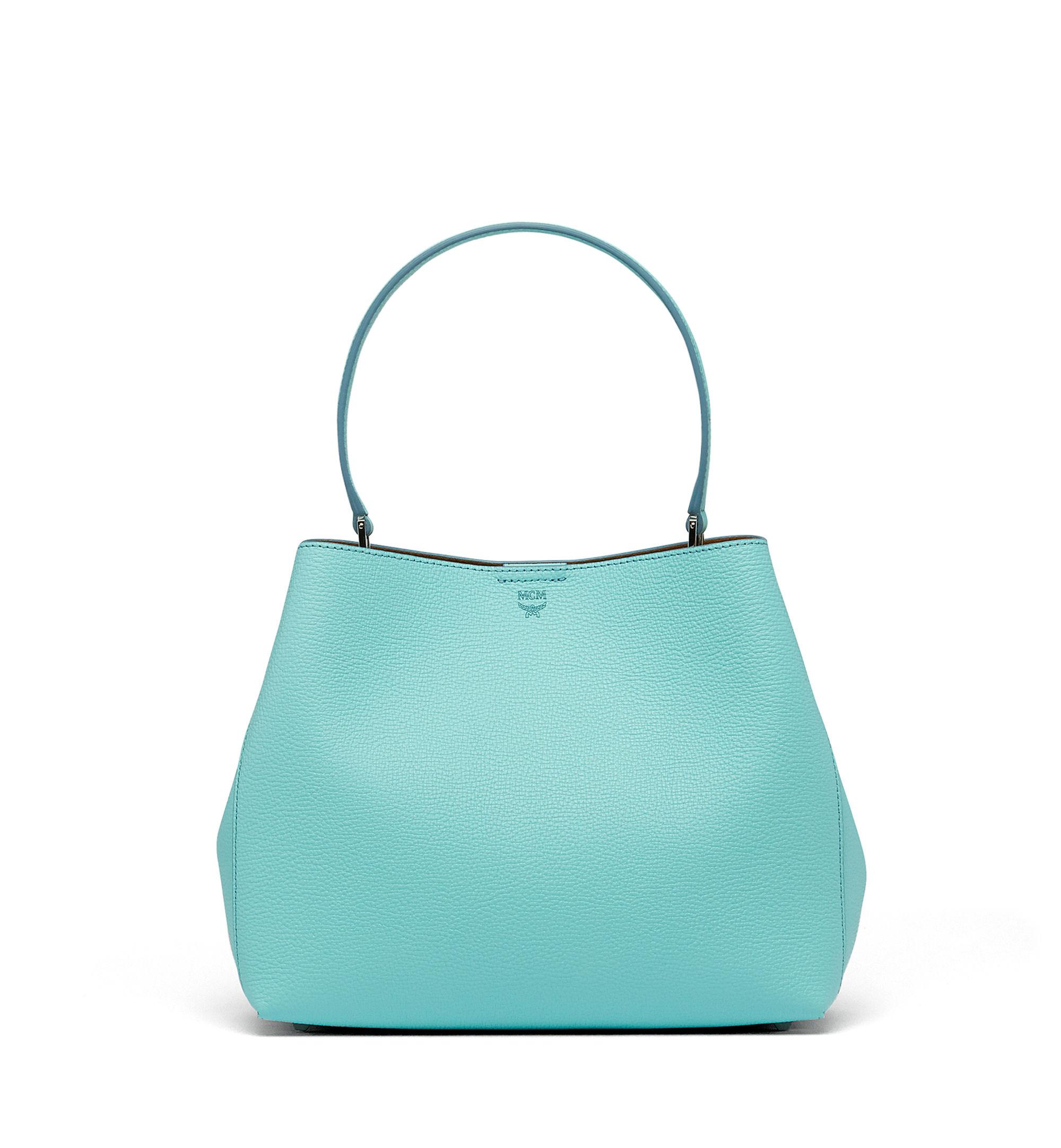 MCM Leather Sarah Hobo in Blue - Lyst