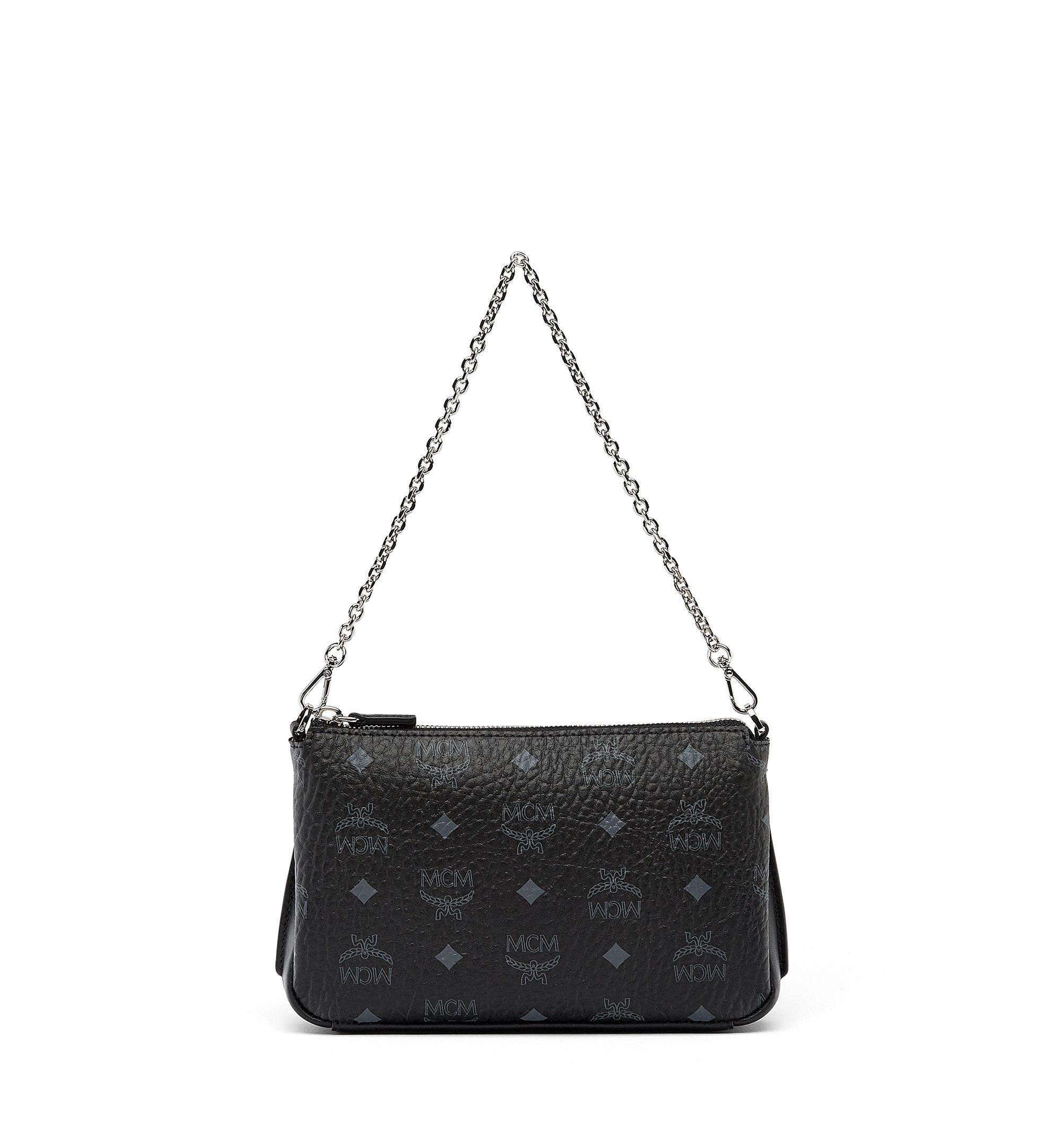 Mcm Millie Visetos Zip Crossbody in Black Lyst