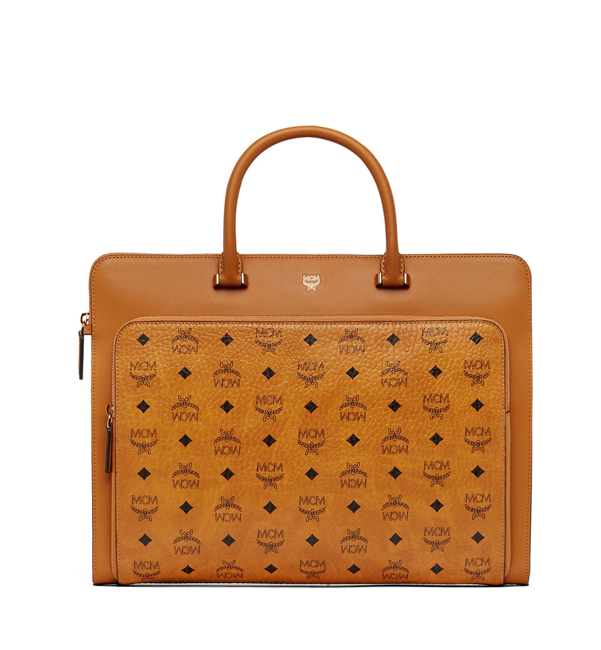 MCM Canvas Ottomar Briefcase In Visetos Lyst
