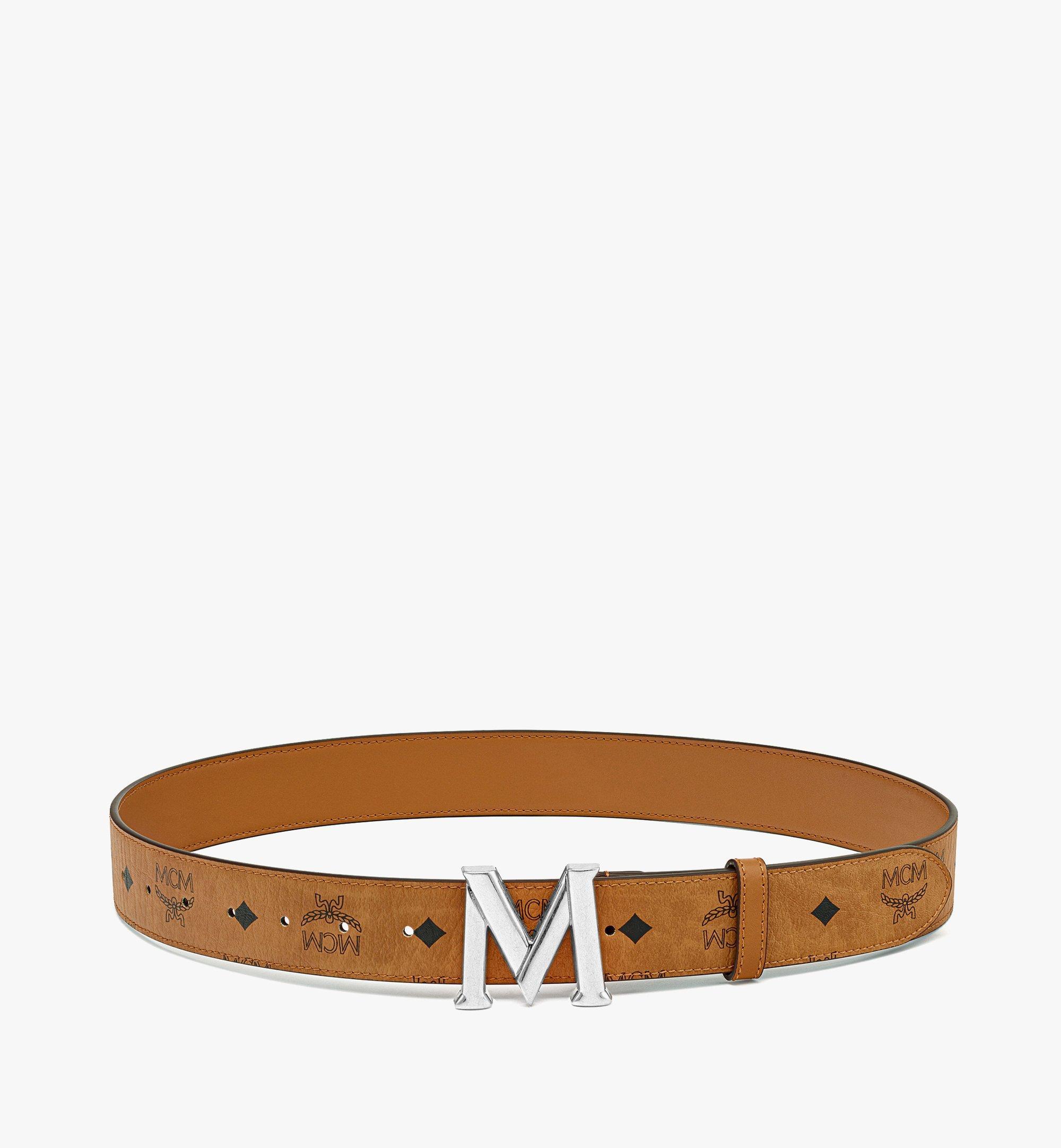 Mcm 2025 cognac belt