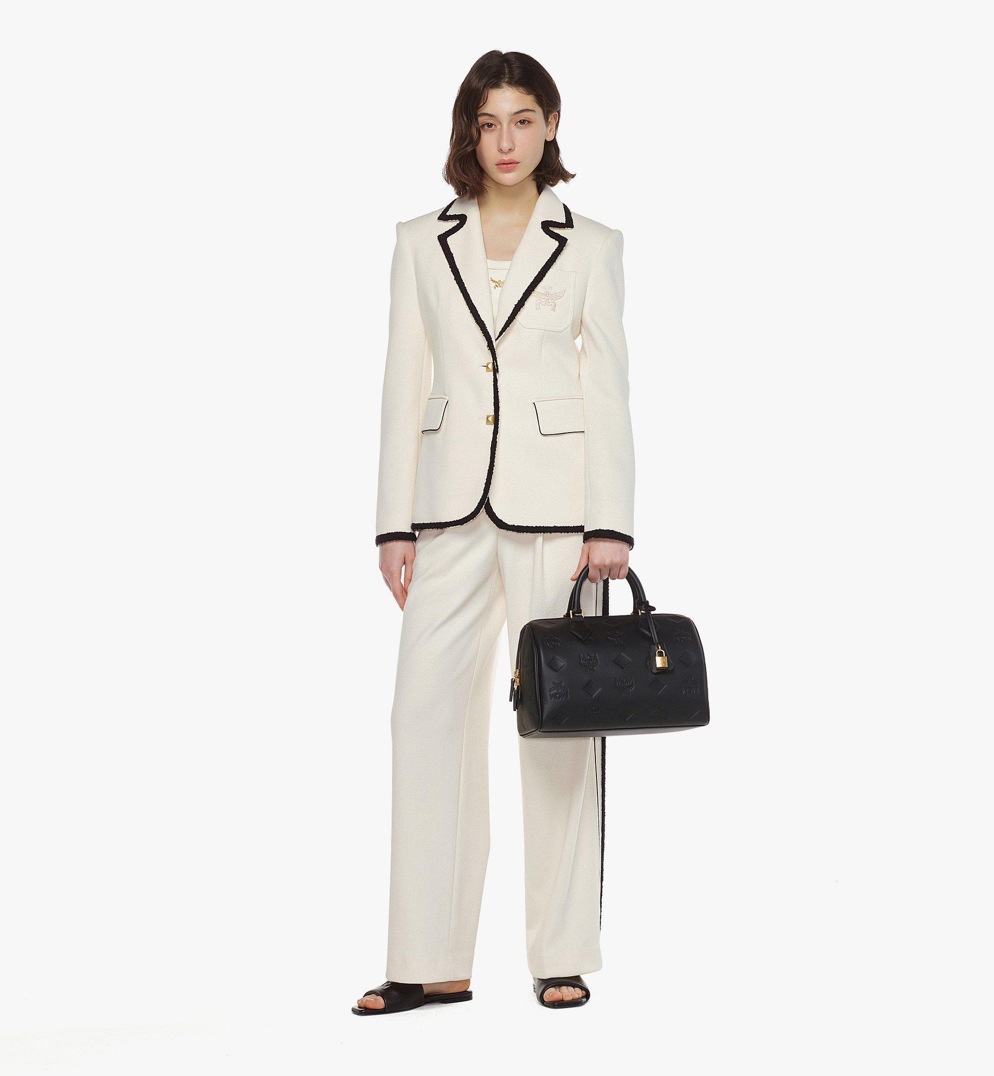 Mcm top boston bag