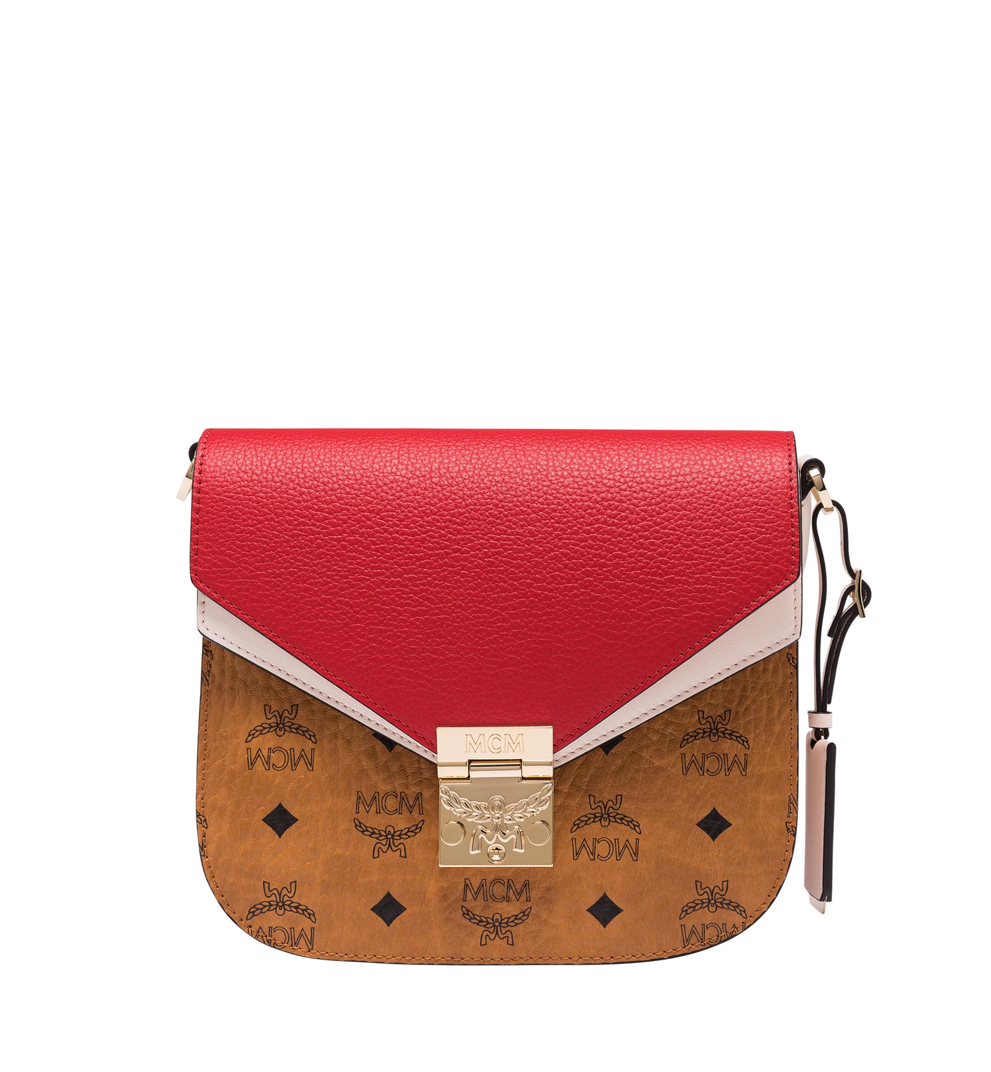 MCM Patricia Mini Firefly Red Visetos Leather Crossbody Belt Handbag B –  AUMI 4