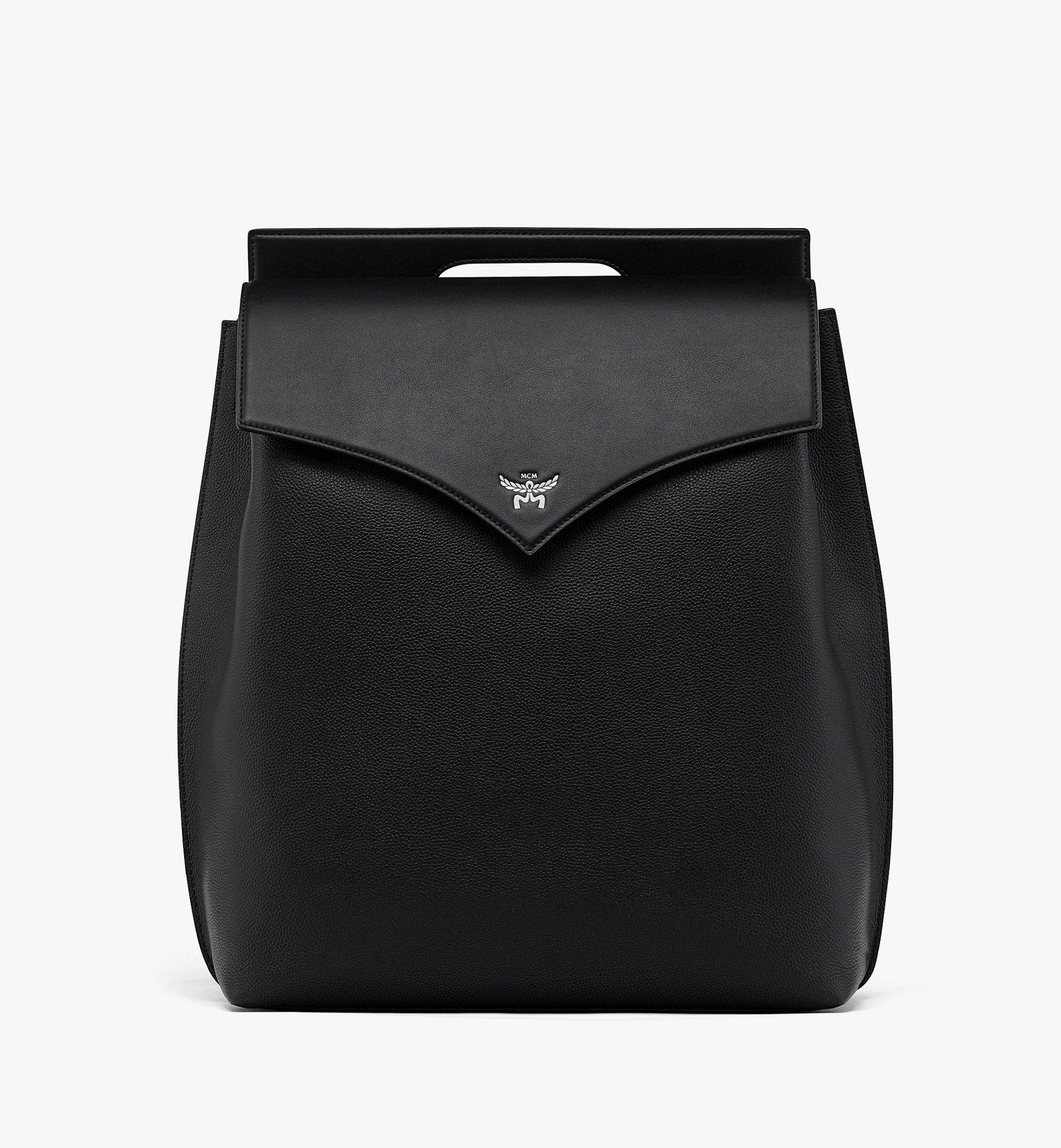 Mcm black leather bag hot sale