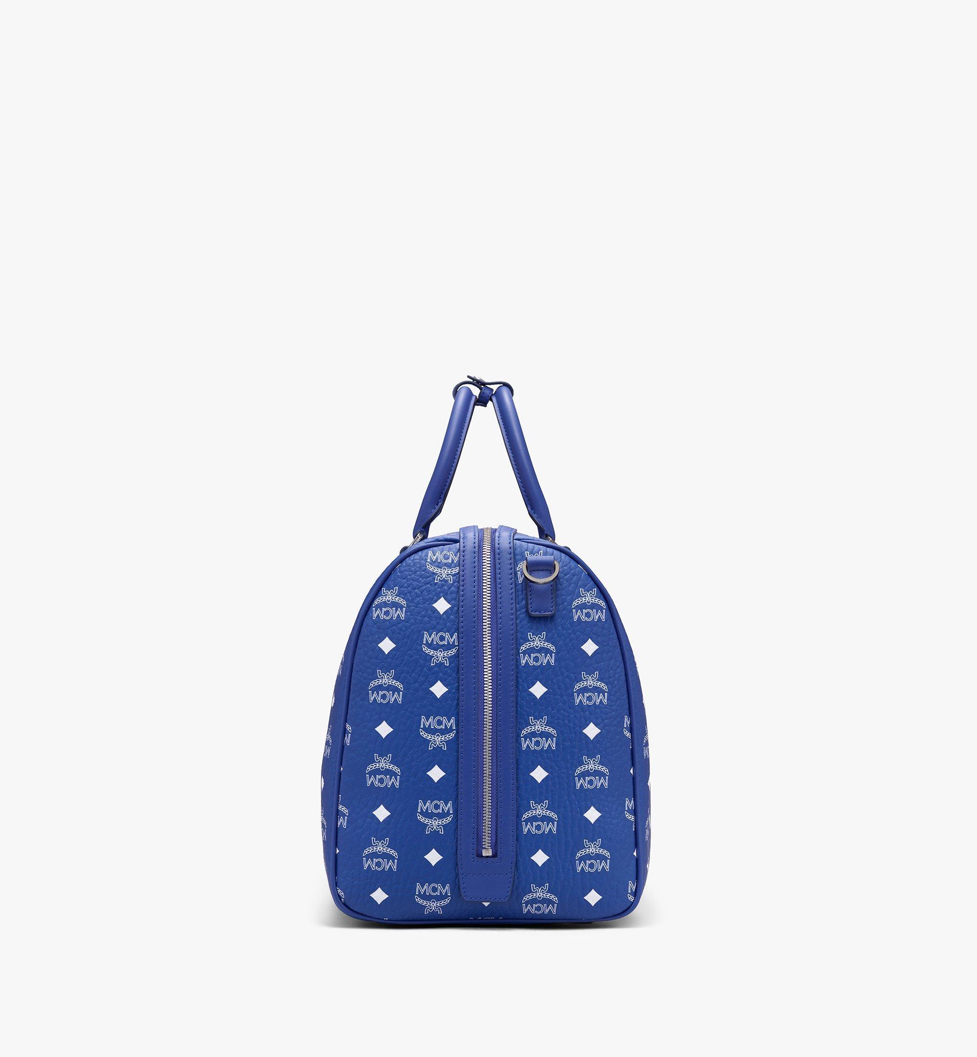 mcm duffle bolsa blue